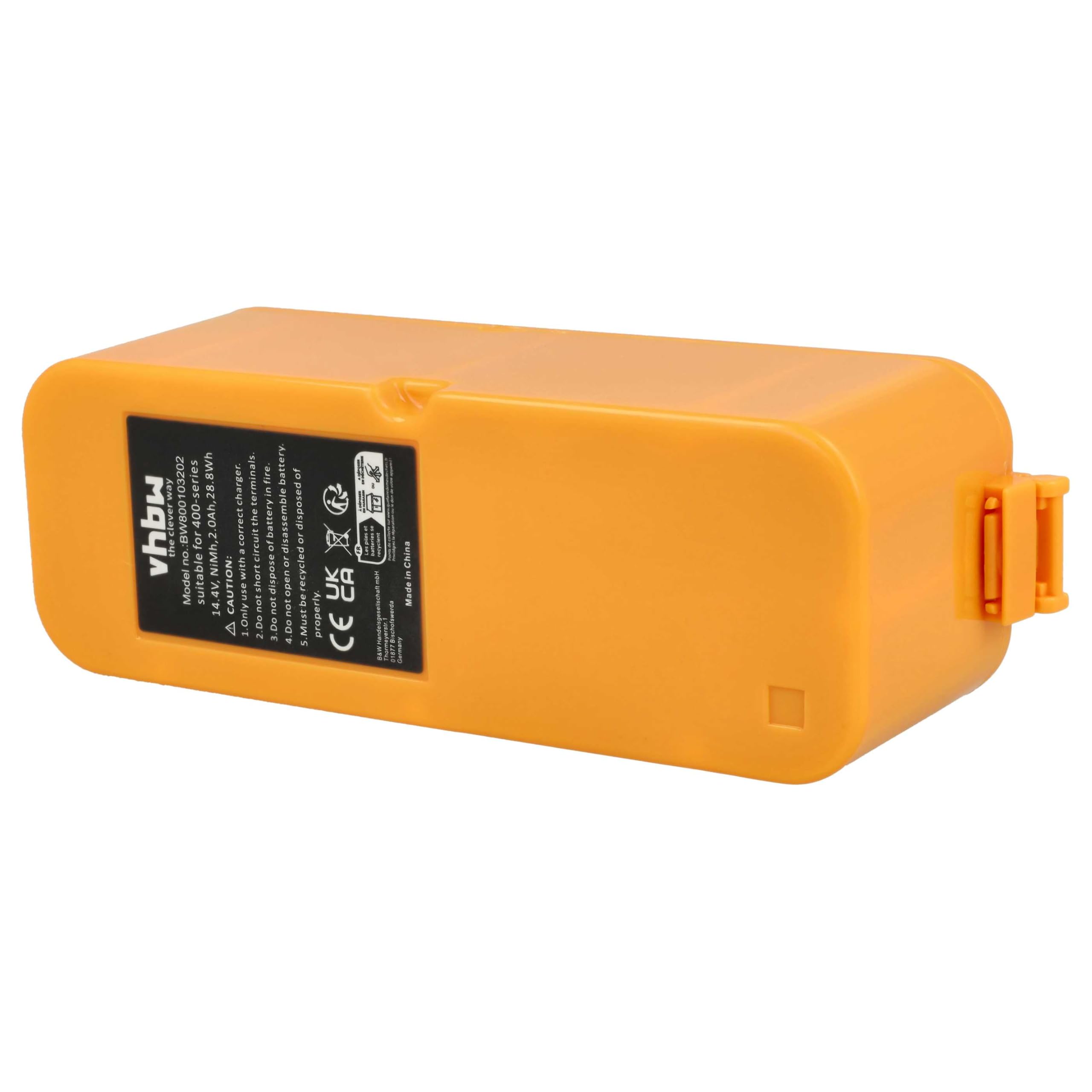 vhbw Batteria per Vileda M-488A 2000mAh NiMH