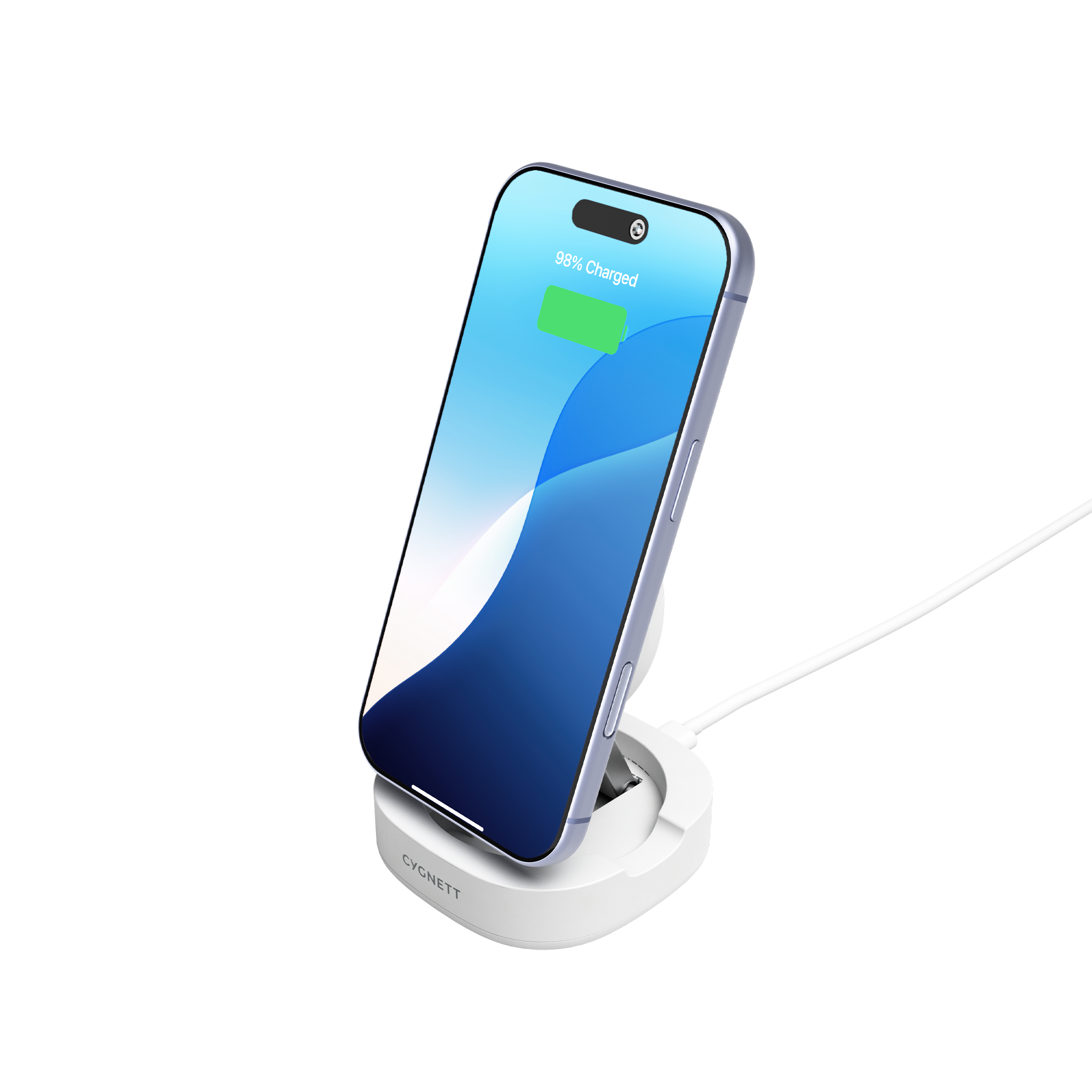 Cygnett ChargeBase Qi2 Caricatore Wireless Pieghevole 15W