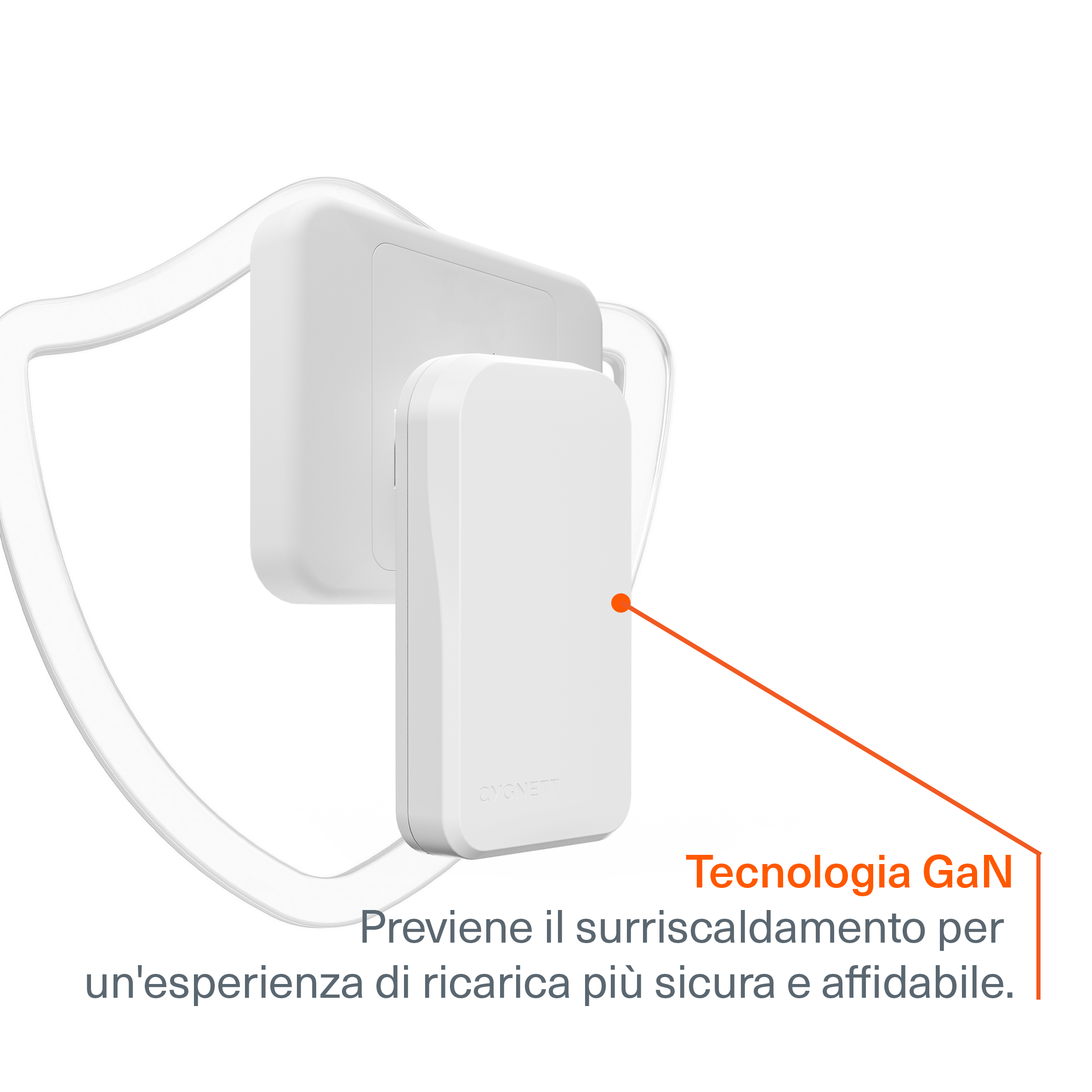 Cygnett ChargePlus Caricatore GaN USB-C Doppio 35W
