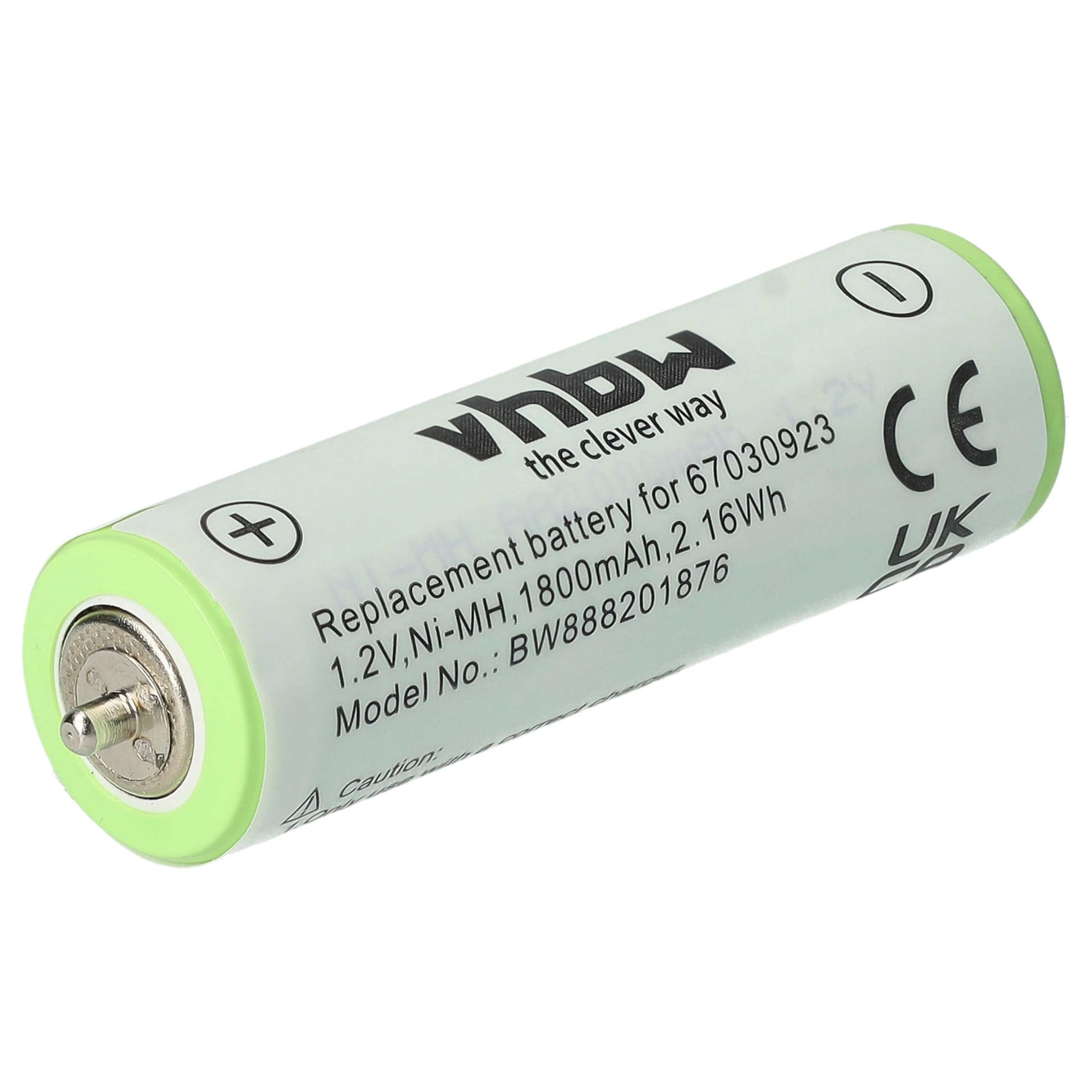 vhbw batteria rasoio Braun Series 1800mAh NiMH