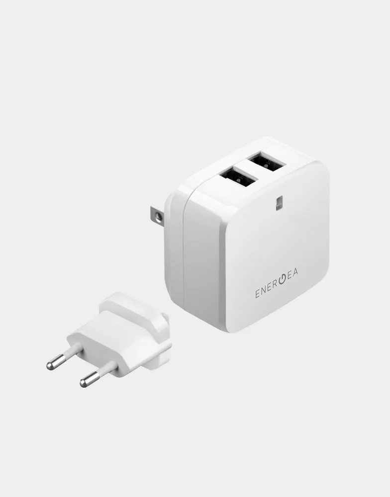 Energea Travelite 3.4 caricatore muro bianco 2 USB 3.4A