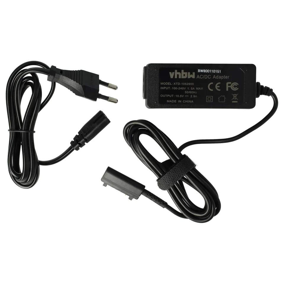 vhbw Alimentatore per Sony Xperia Tablet 30W 200 cm Nero