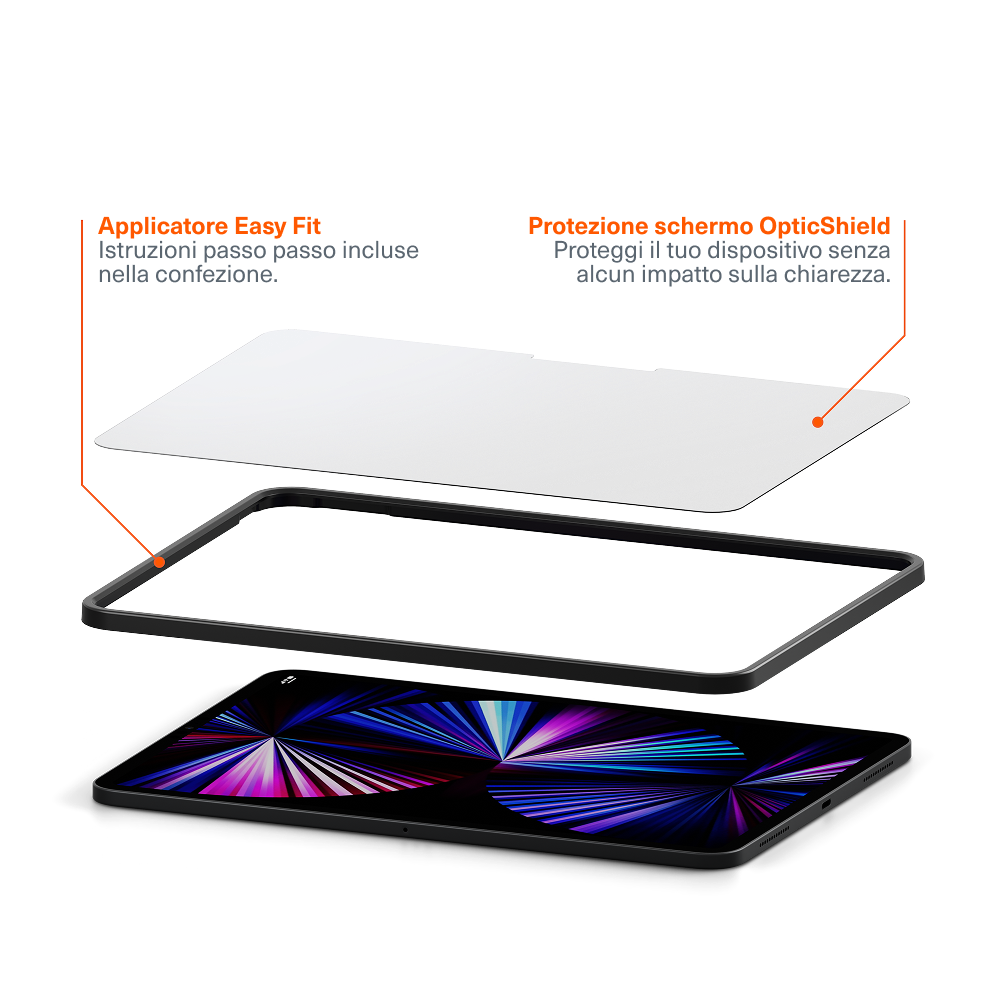 Cygnett Vetro iPad Pro 11 M4 pellicola protettiva temperato