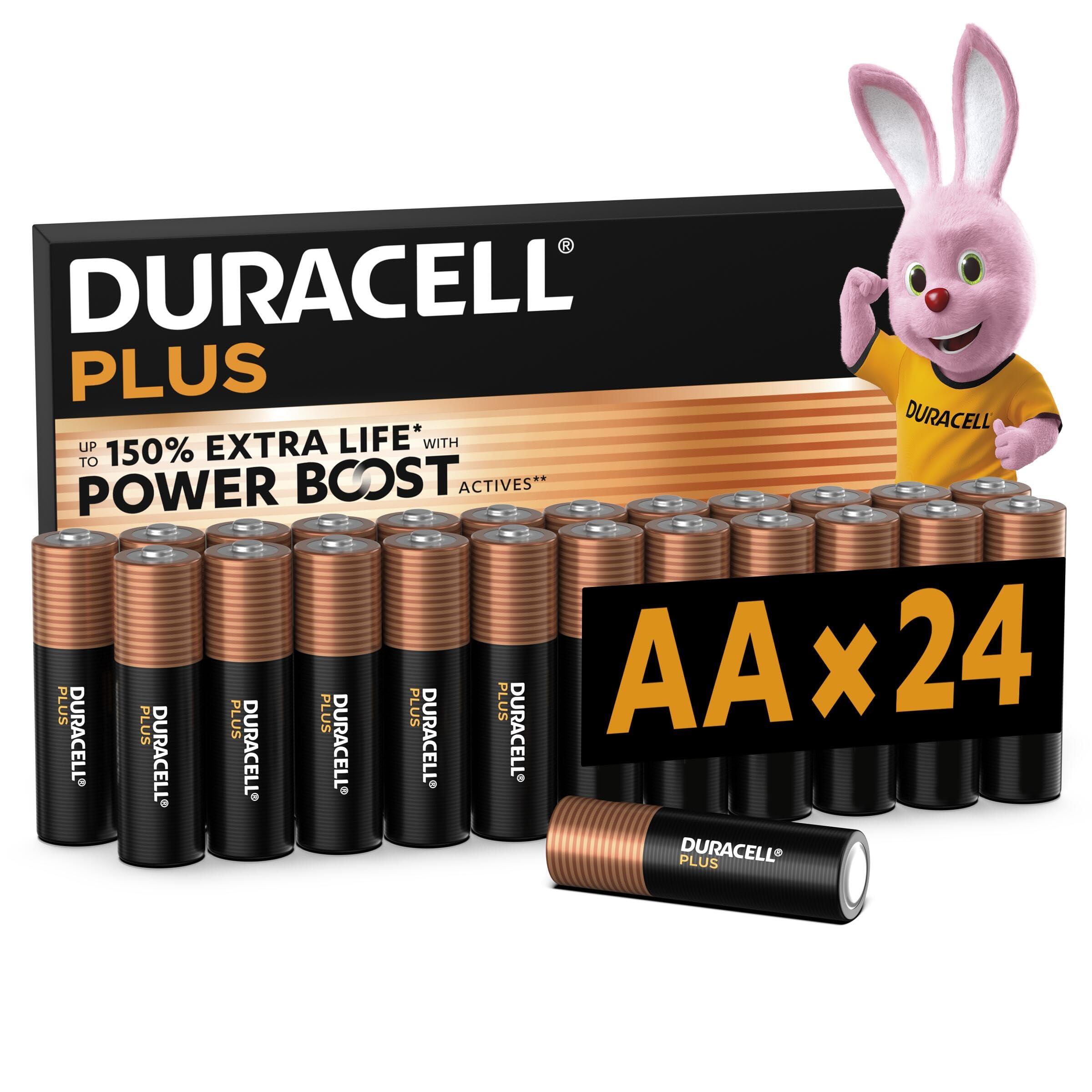 Duracell Plus AA batterie alcaline 24 pezzi lunga durata