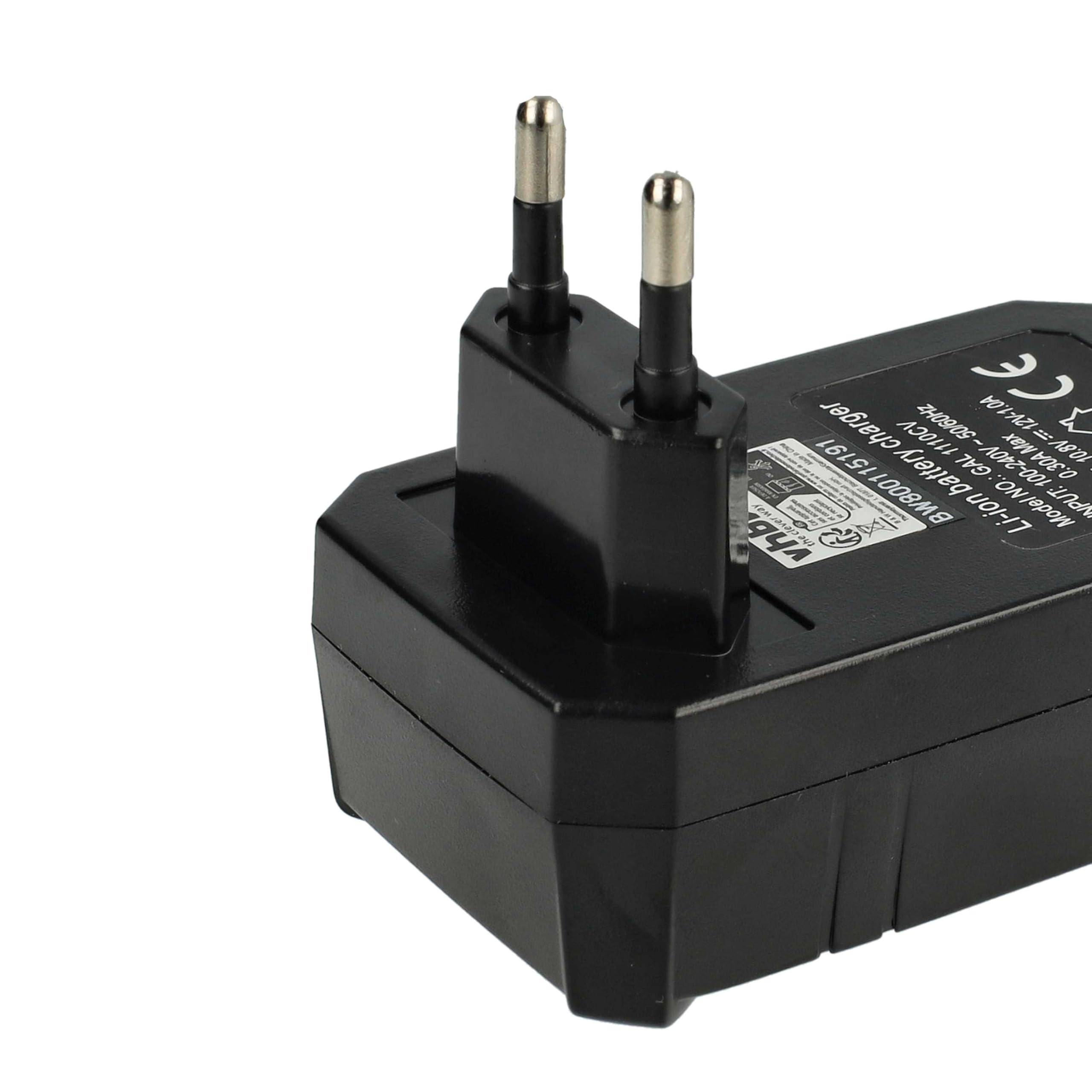 vhbw Caricabatterie 10,8V per Berner BACP BTI Tipo 1