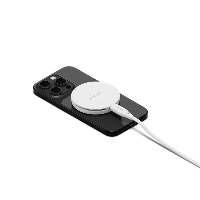 Cygnett ChargePuck caricatore wireless magnetico 15W bianco