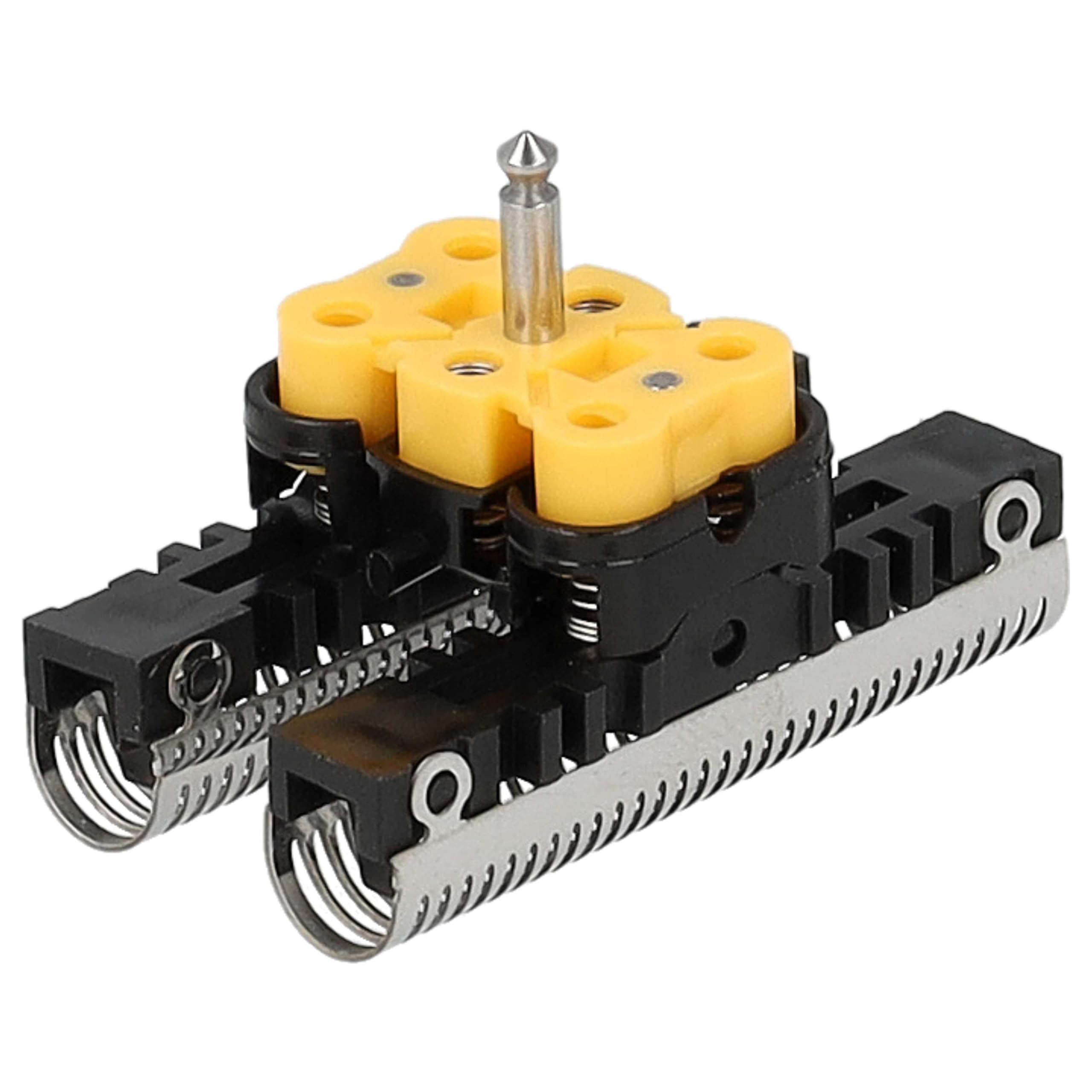 vhbw Blocco Lame per Braun SyncroPro rasoio 1x nero/argento