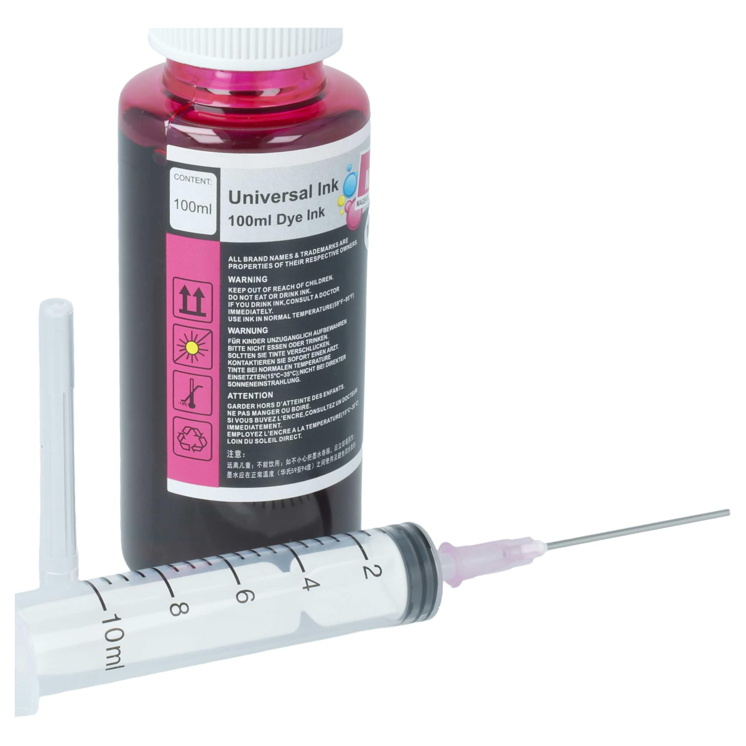 vhbw Inchiostro Canon Pixma G1501 Stampante 5x100ml Dye