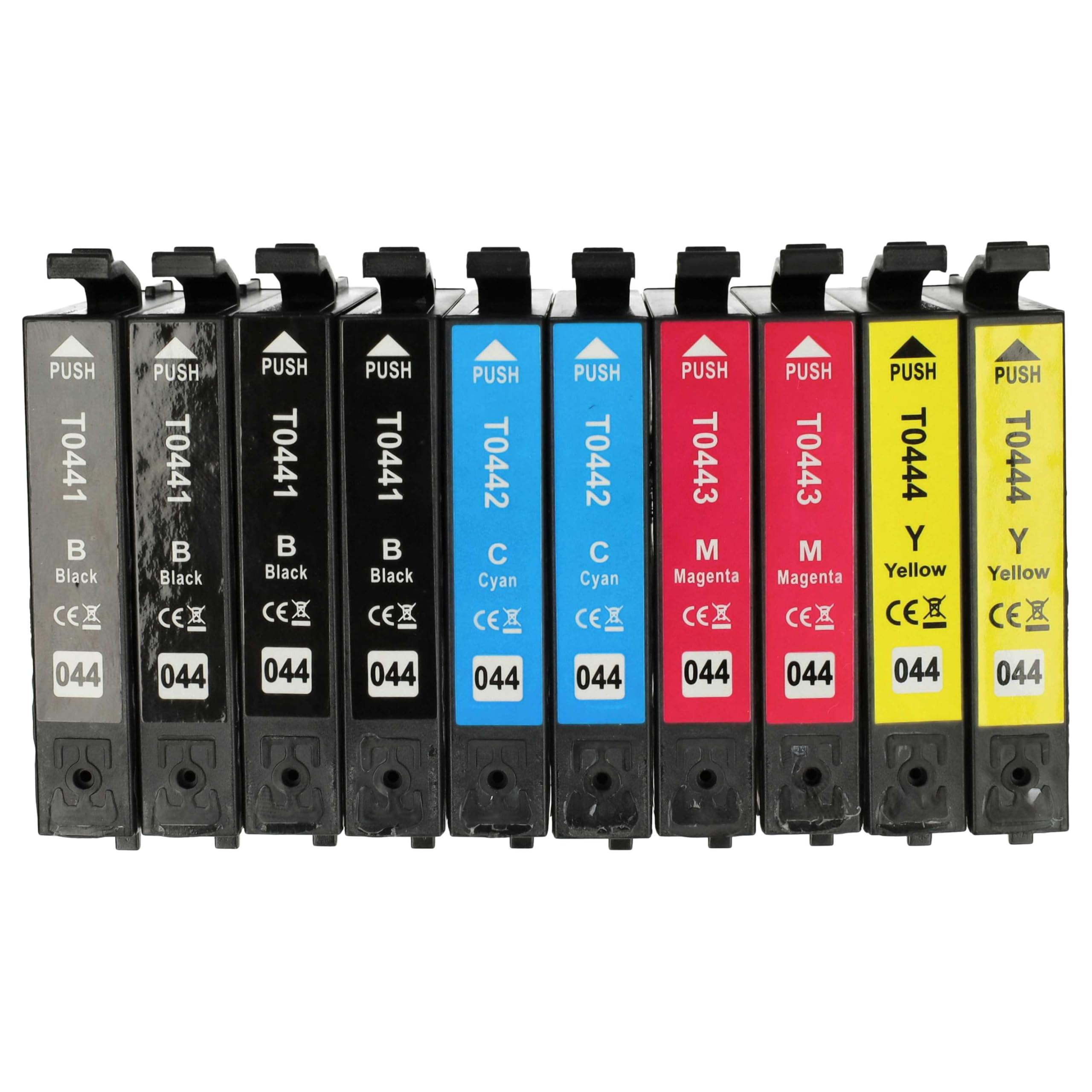 vhbw 10 cartucce T0441-T0444 per Epson Stylus multicolore
