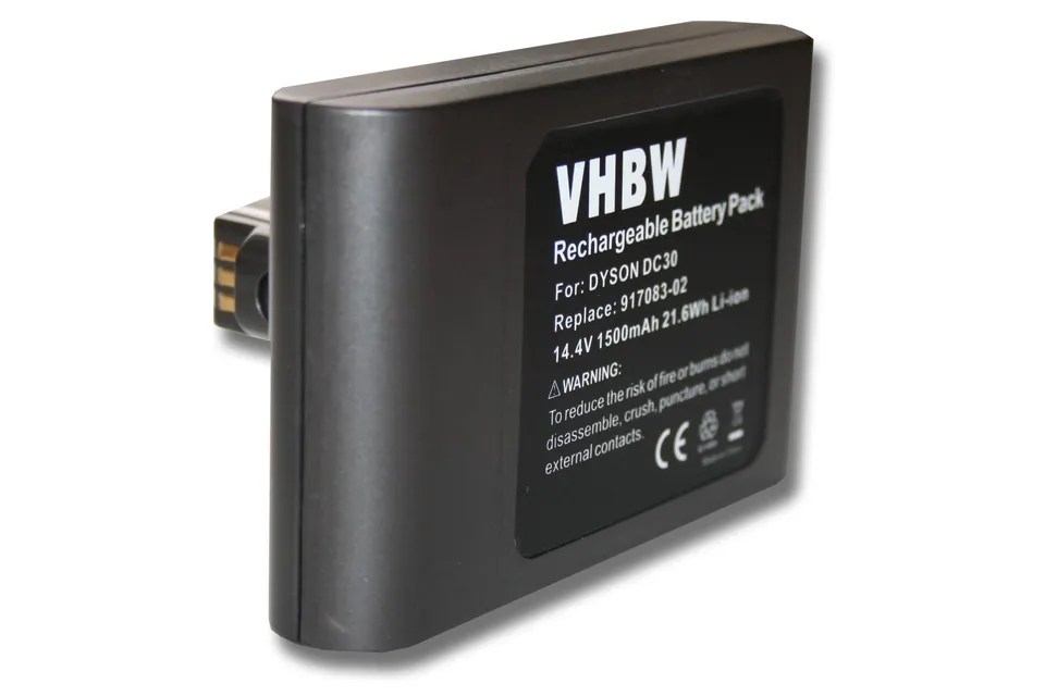 vhbw Batteria DC30 aspirapolvere 1500mAh 14,4V Li-Ion