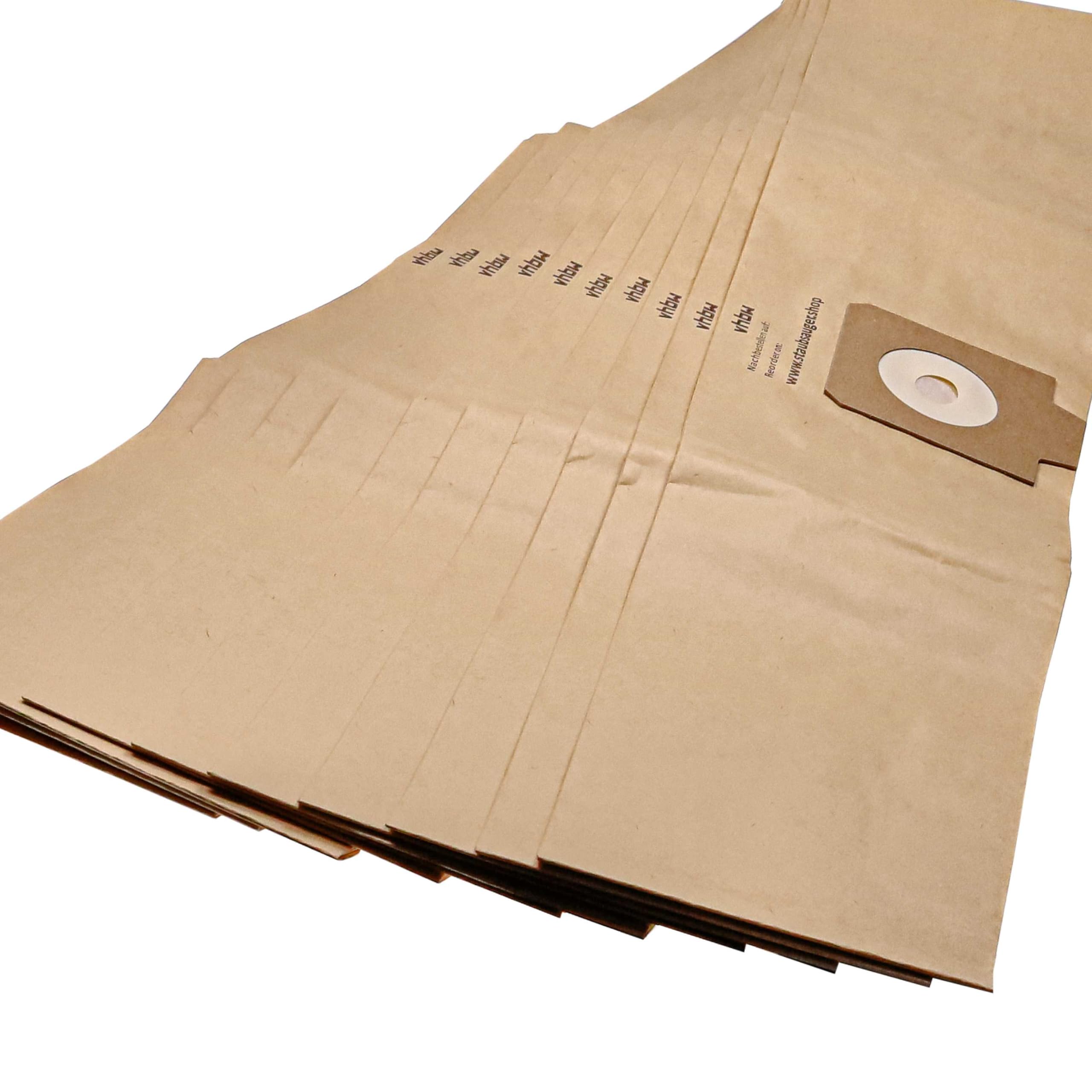 vhbw per Nilfisk GD 930 sacchetti carta 10 pezzi 95,5 cm