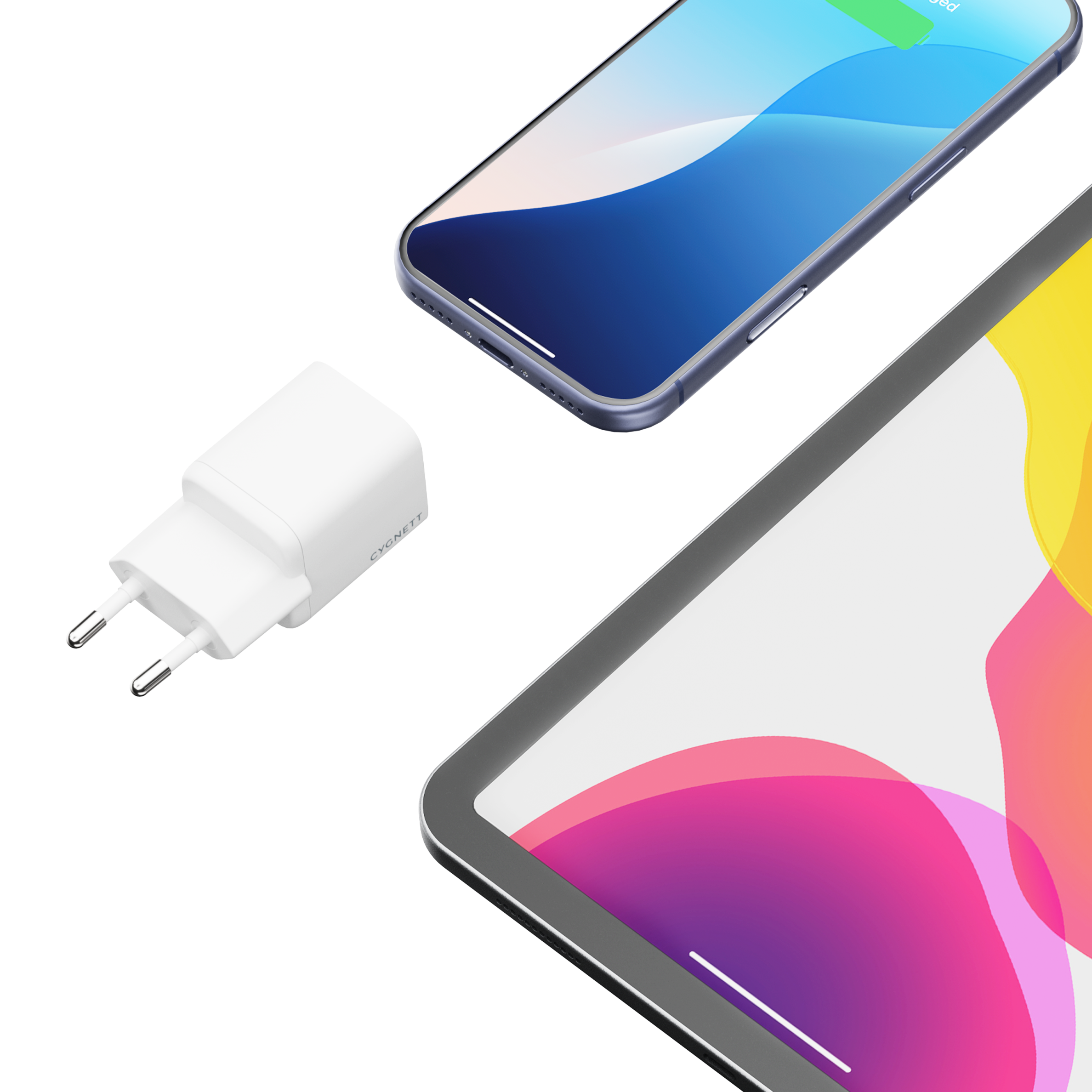 Cygnett PowerPlus Caricatore da Muro 35W Bianco 2 Porte USB