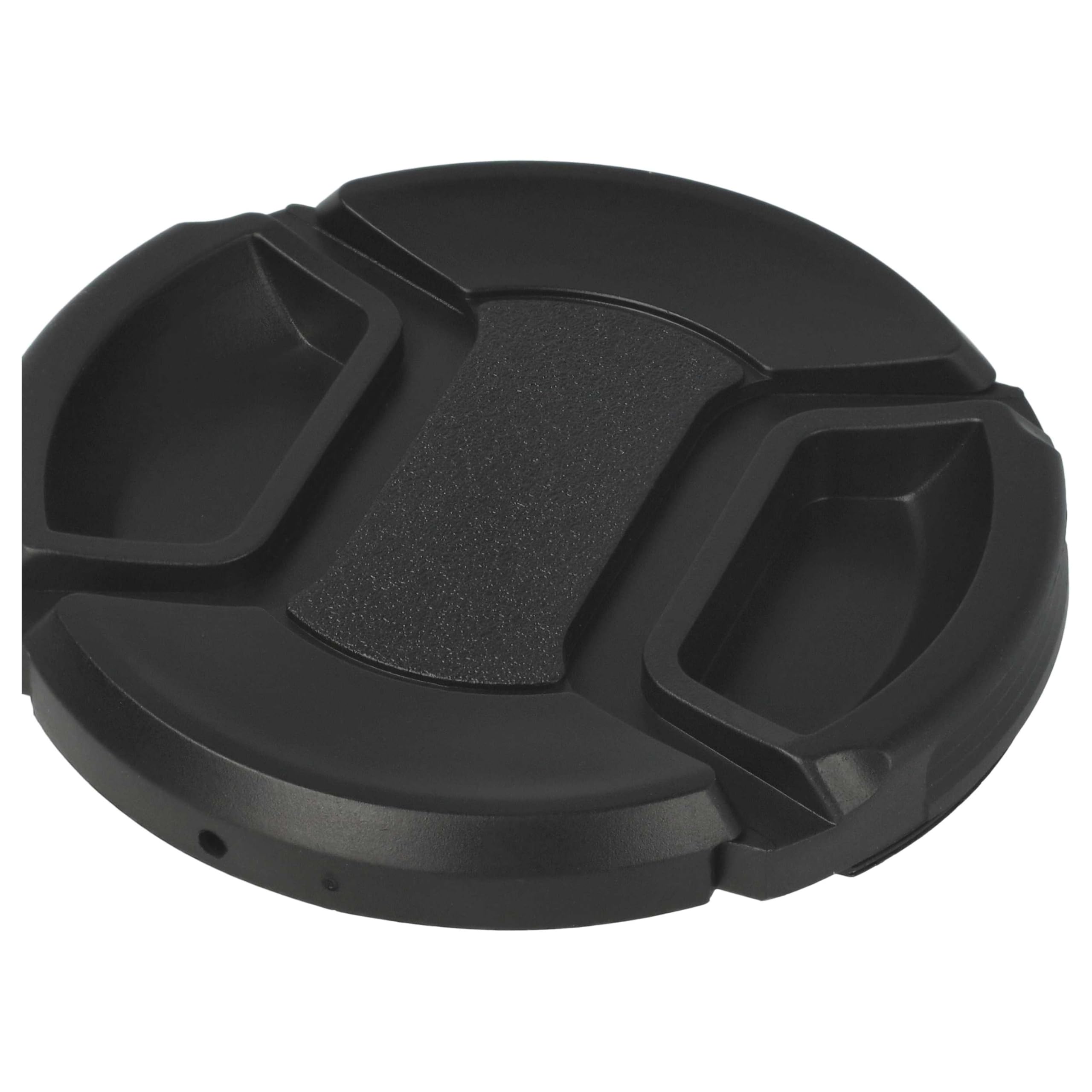 vhbw Copriobiettivo 58mm snap-on per fotocamera nero plastica