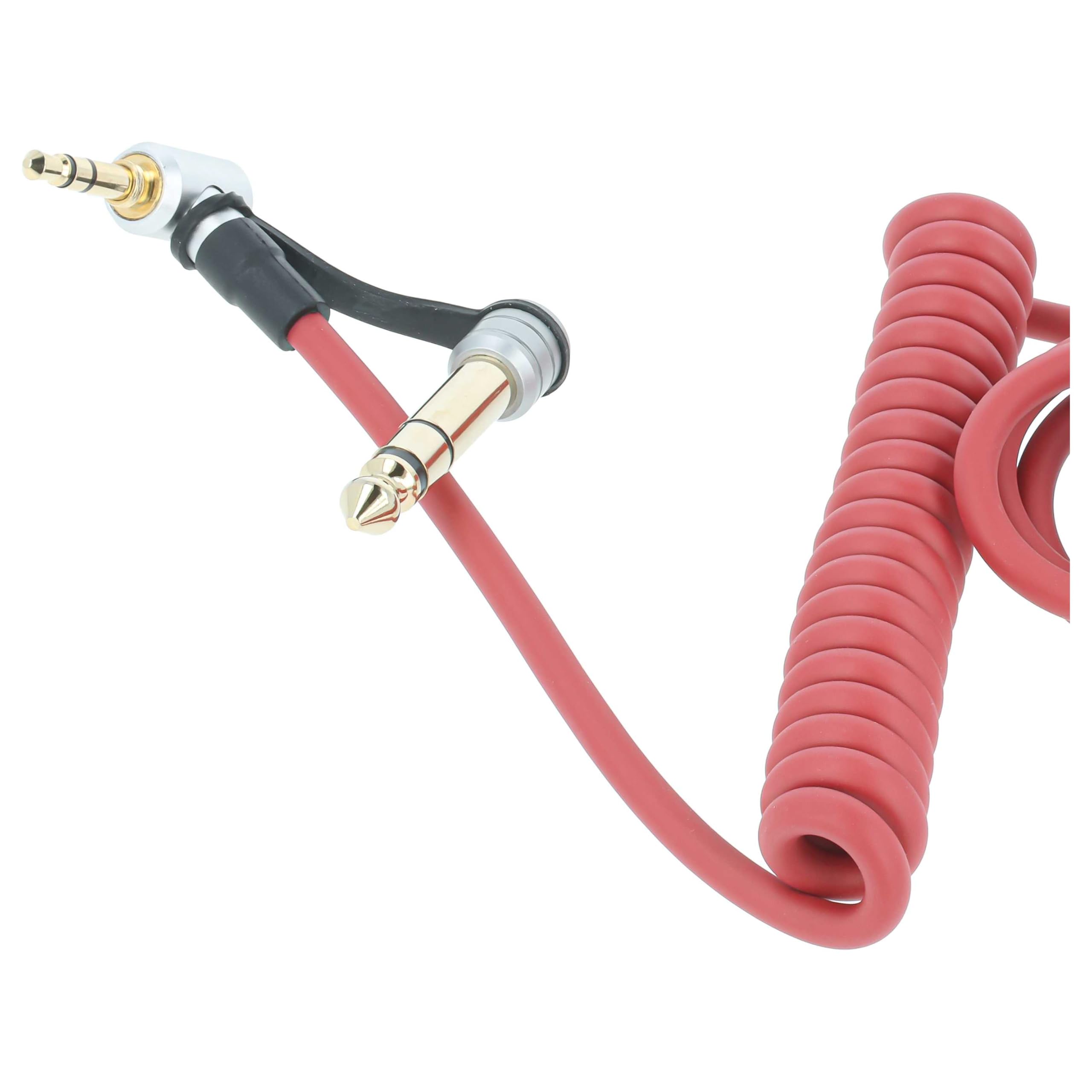 vhbw Cavo Audio AUX per Beats EP Jack 3,5mm Rosso 150cm