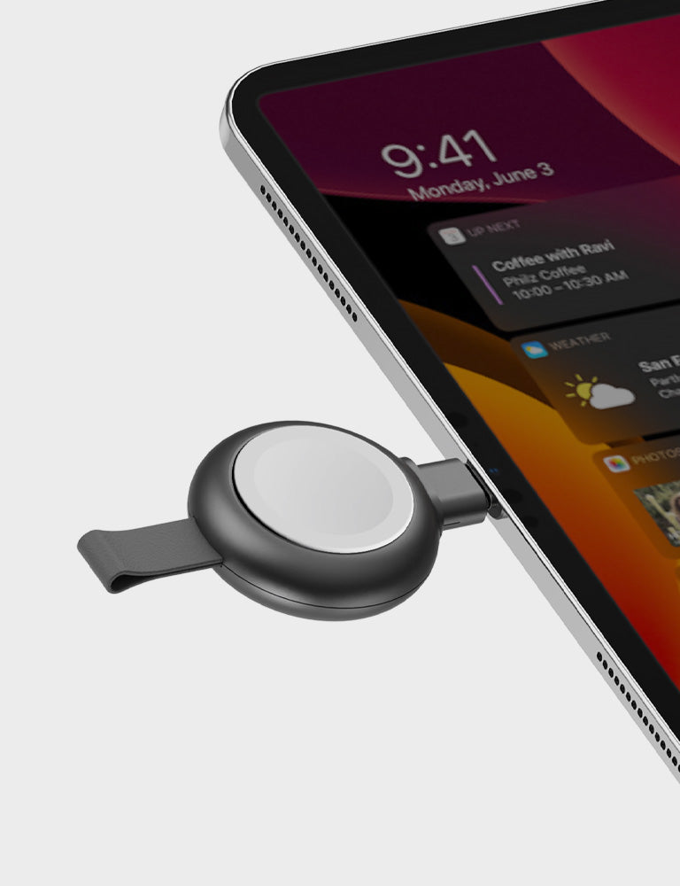 Energea WatchPod 3 base ricarica Apple Watch Gunmetal USB-C
