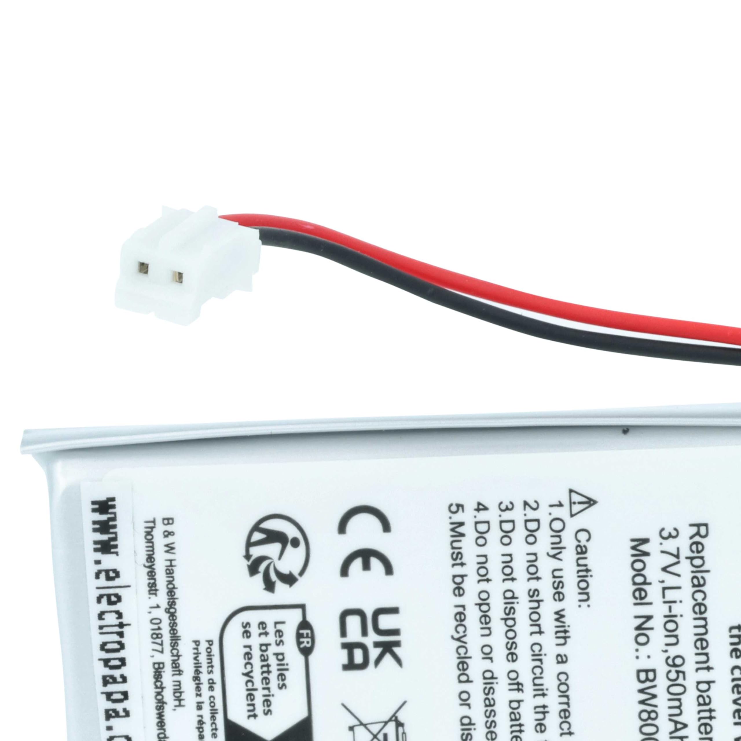 vhbw Batteria LIP1359 controller PS3 950mAh Li-Ion