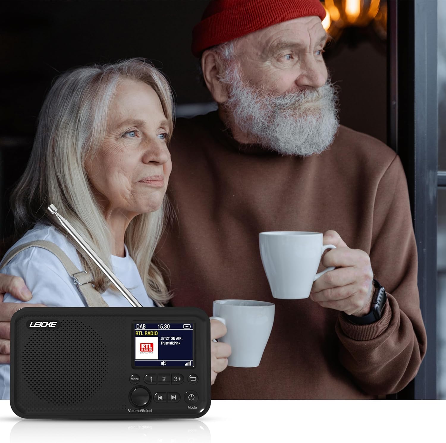 Leicke Radio DAB+ FM Bluetooth Portatile 2000 mAh Display
