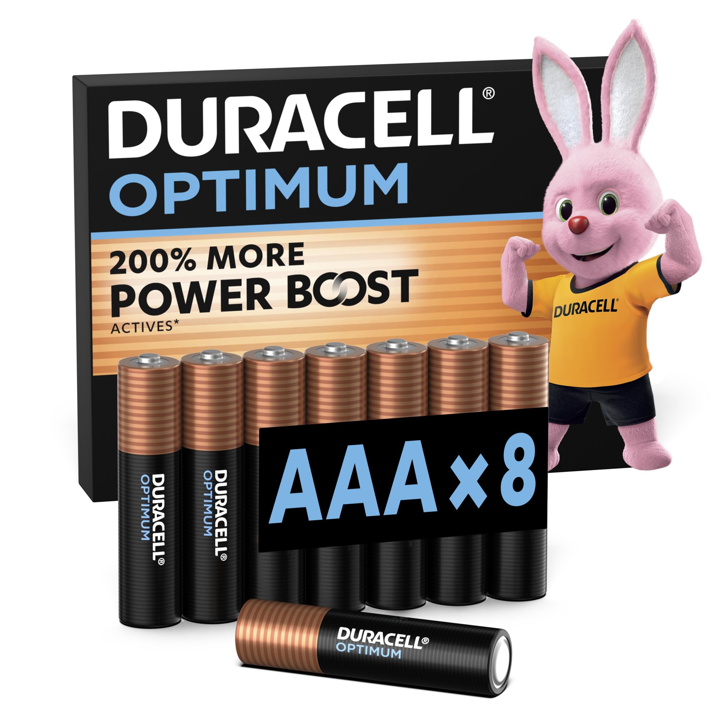 Duracell Optimum Batterie Alcaline AA 1,5V 8 pezzi boost