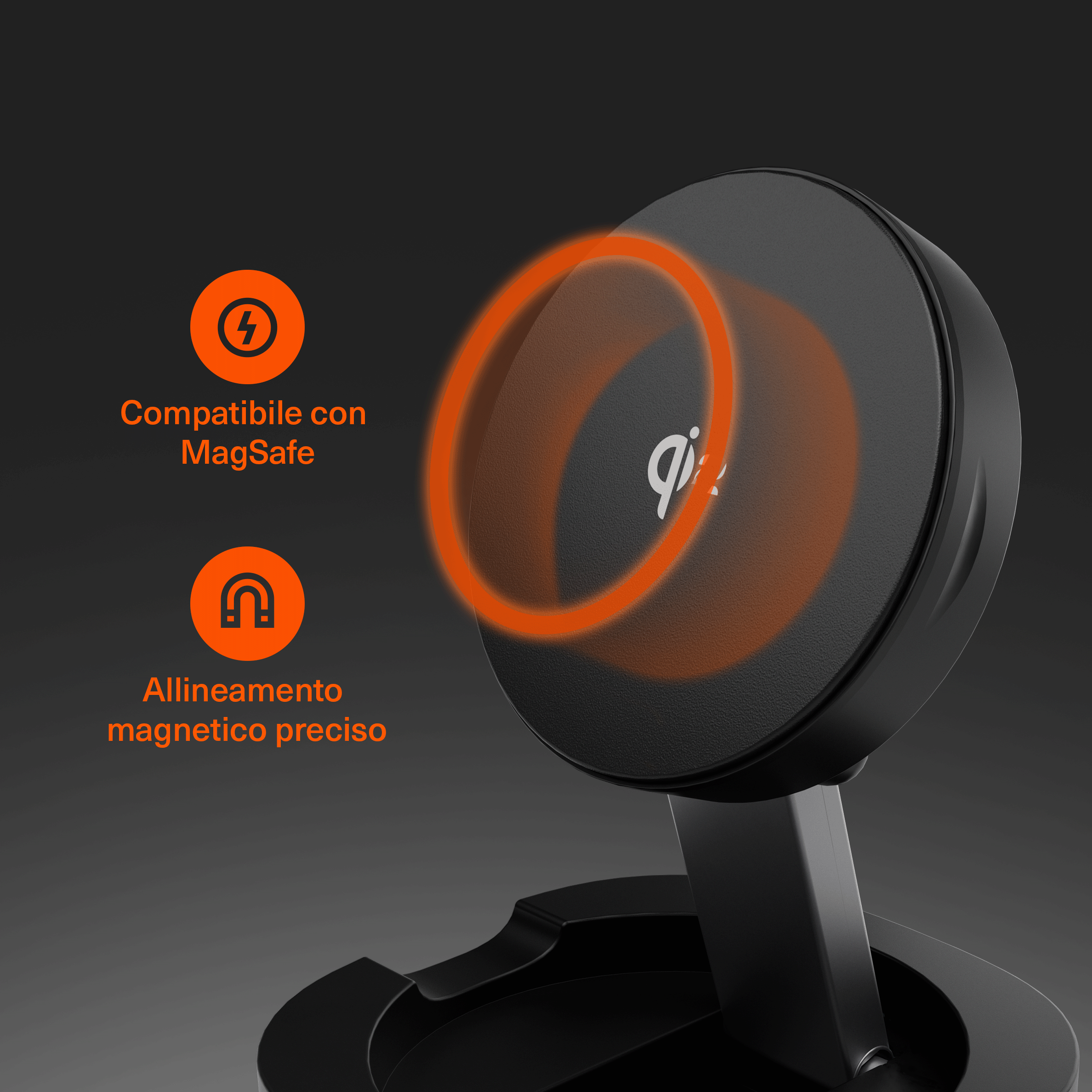 Cygnett ChargeBase Qi2 Caricatore Wireless Pieghevole 15W Nero