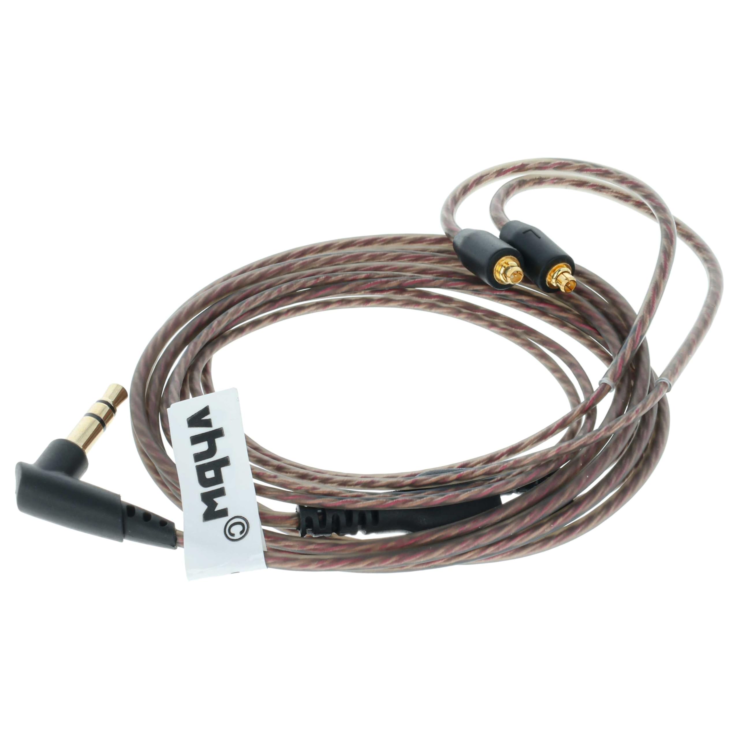 vhbw Cavo AUX Shure SE215-SE846 jack 3,5mm nero
