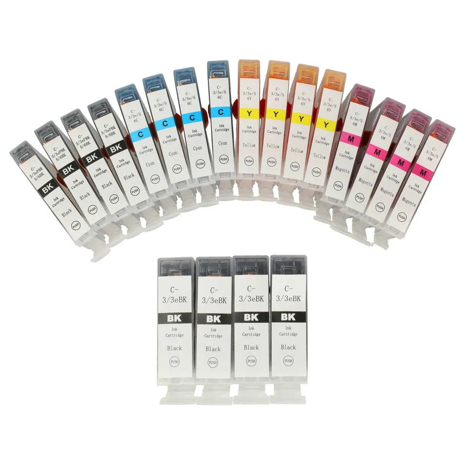 vhbw Set 20 Cartucce BCI-3e BCI-6 per Canon Pixma IP4000