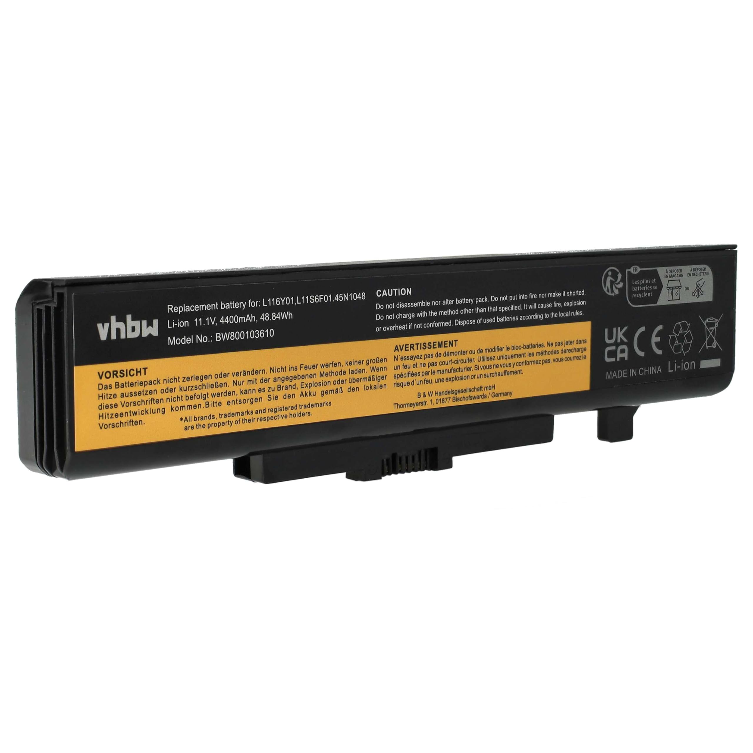 vhbw Batteria Lenovo G505 G580 G700 notebook 4400mAh 11,1V