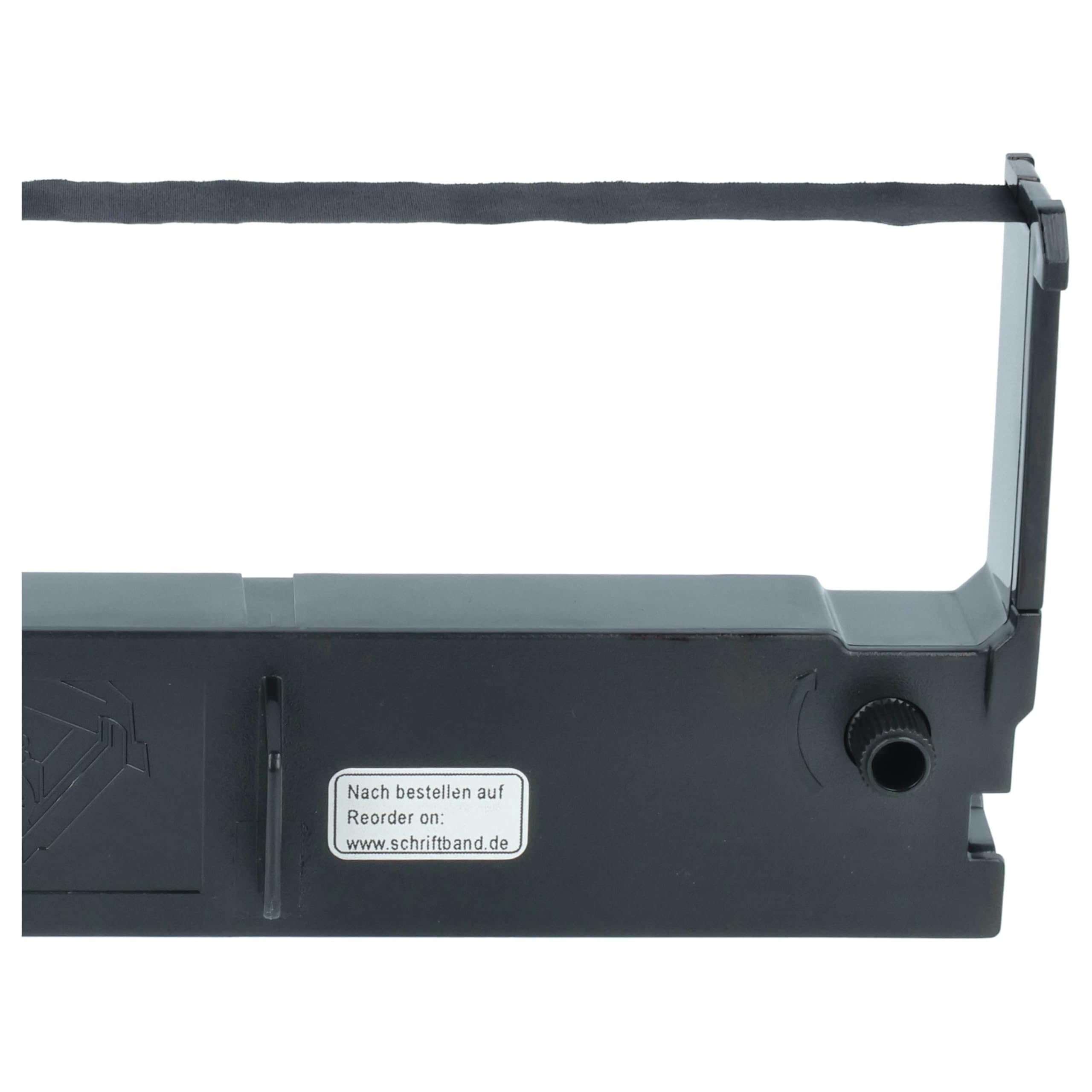 vhbw ET 7626 F nastro inchiostrato 10 pezzi nero nylon