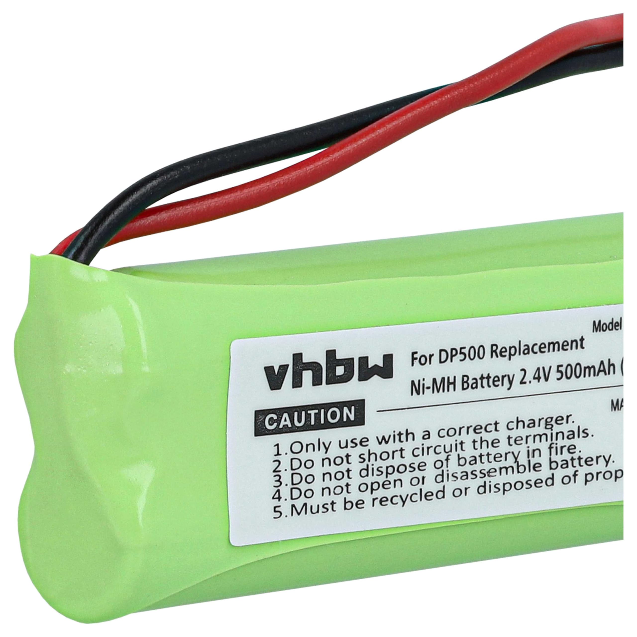 vhbw MD83242 batteria cordless Medion 500 mAh 2,4 V