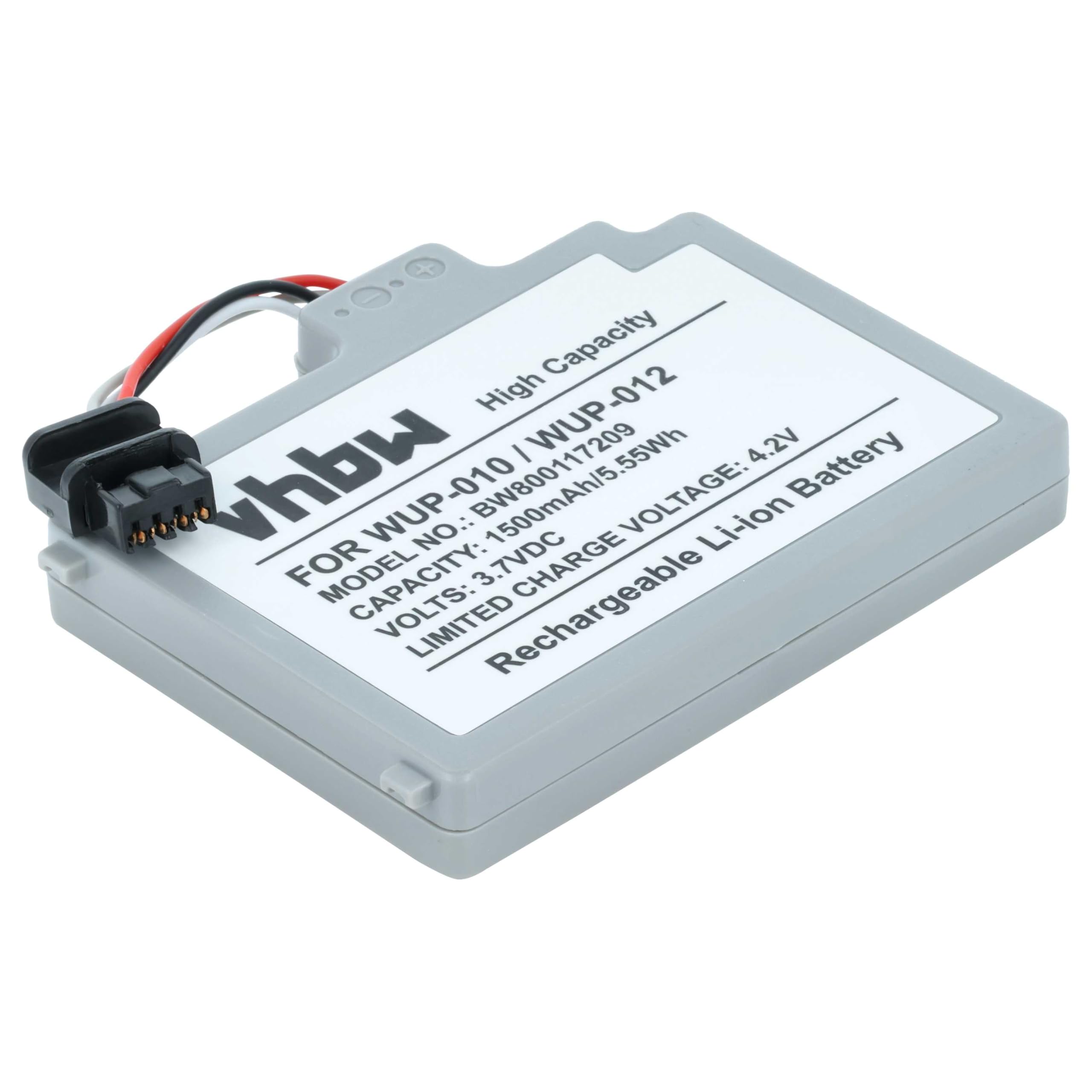 vhbw Batteria WUP-010 per Wii U Gamepad 1500mAh Li-Poly