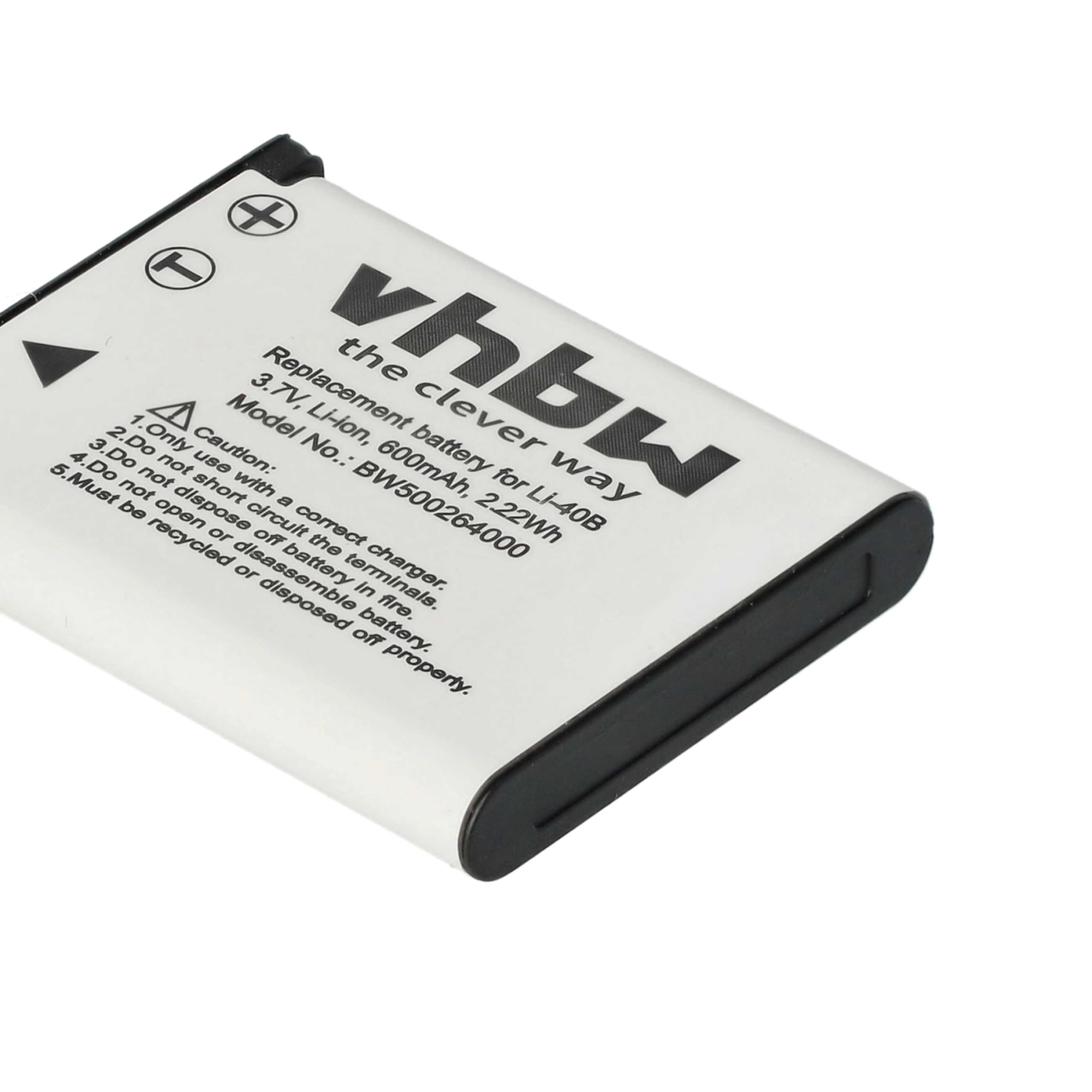 vhbw Batteria fotocamera per Casio NP-80 NP-82 500mAh Li-Ion
