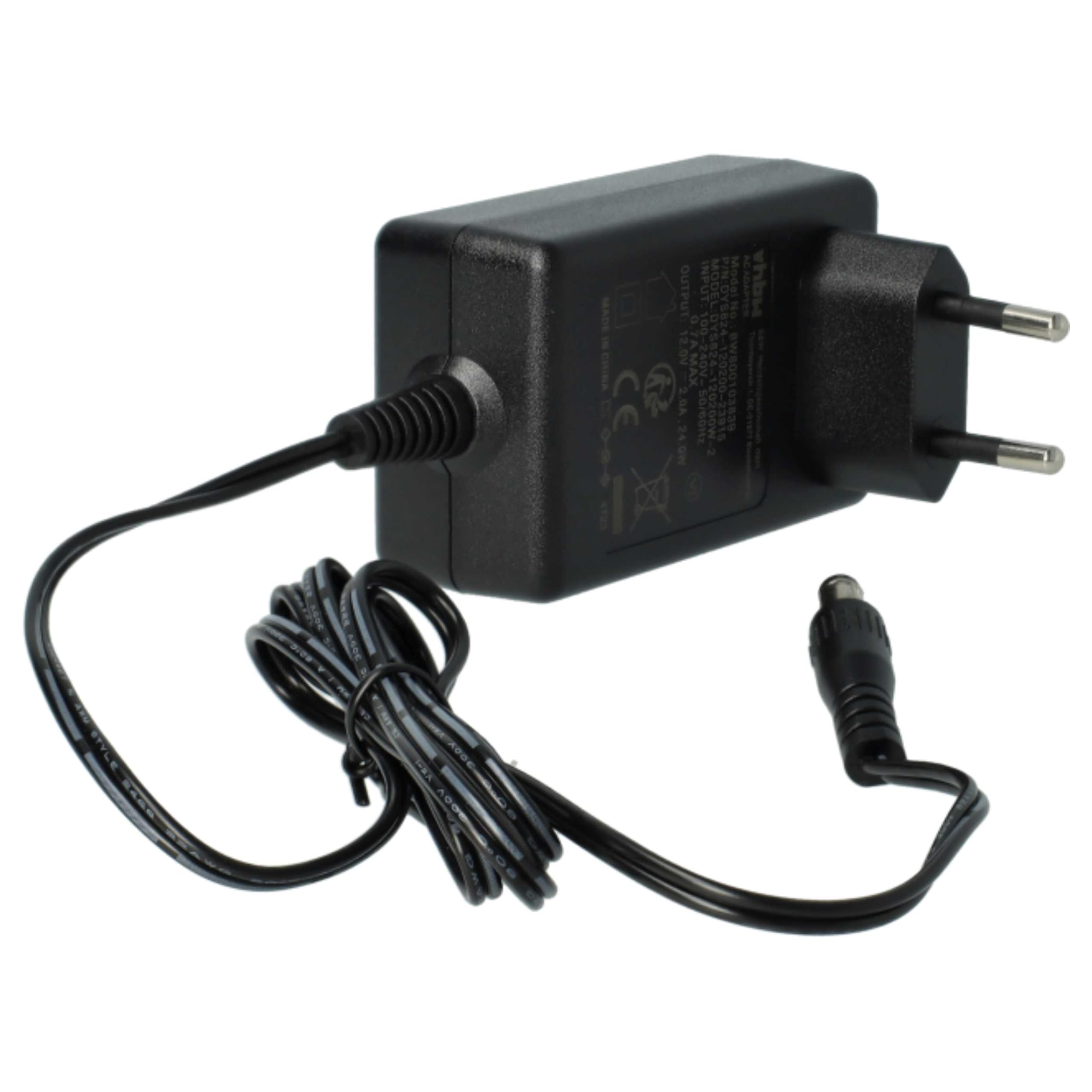 vhbw alimentatore Yamaha PSR-320 tastiera 12V 2A