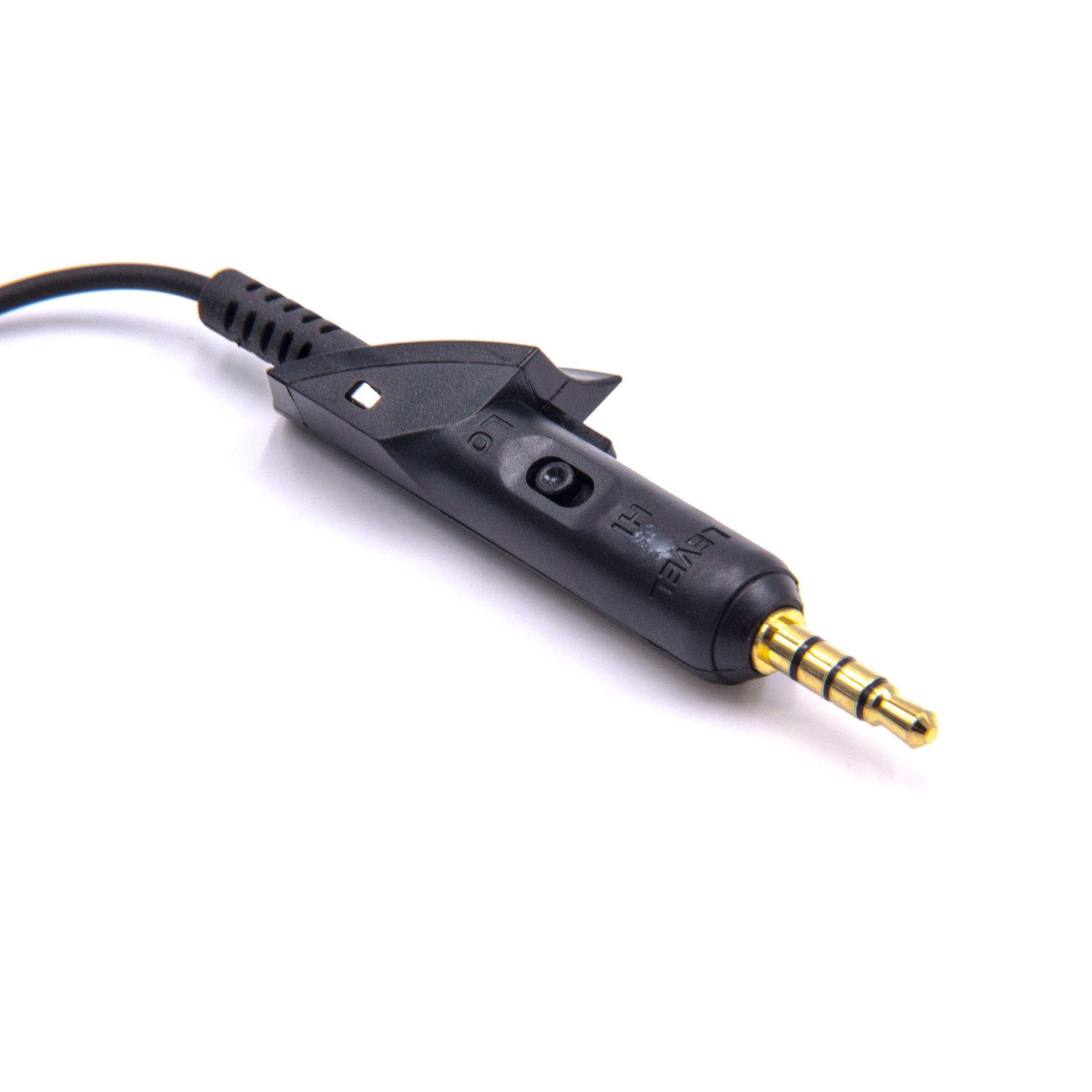 vhbw Cavo audio AUX per Bose QC15 3,5mm 180cm nero