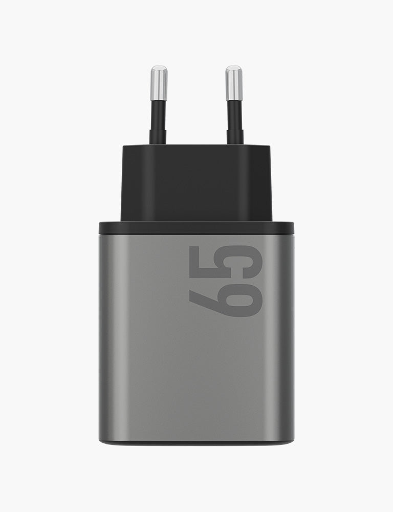 ENERGEA AmpCharge GaN65 EU caricatore muro gunmetal 65W