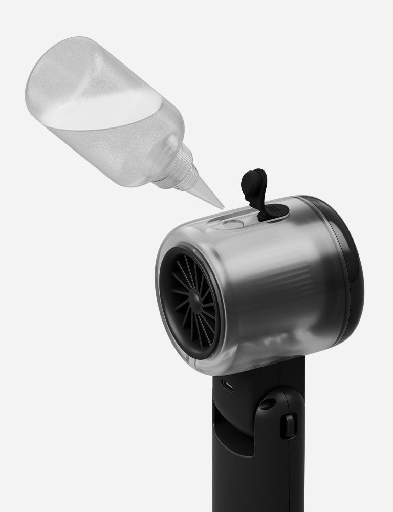 Energea AirVia Mist ventilatore portatile nero con mist