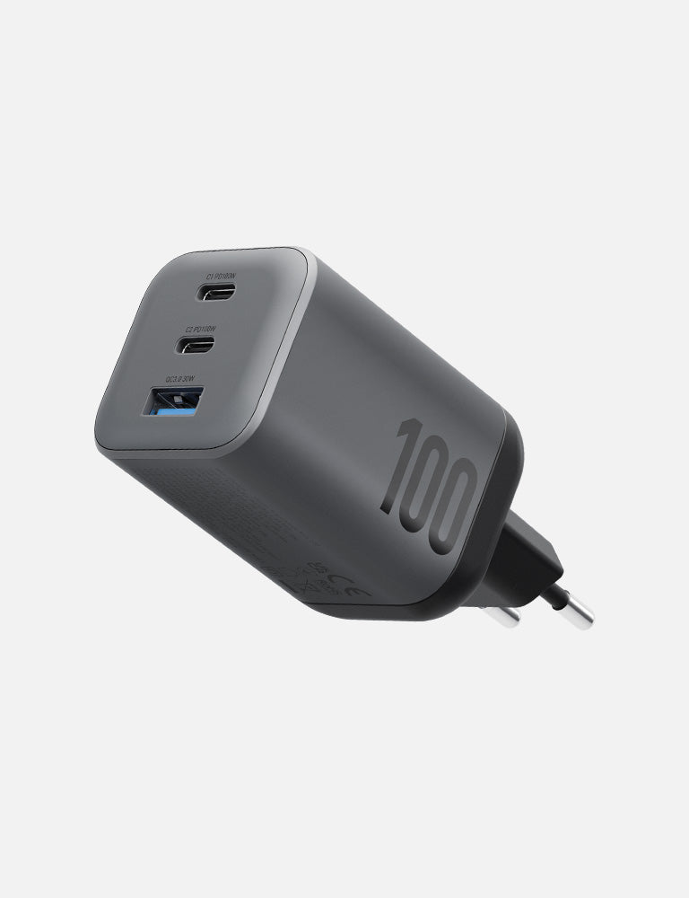 Energea AmpCharge Mini 100 caricatore muro Gunmetal 100W