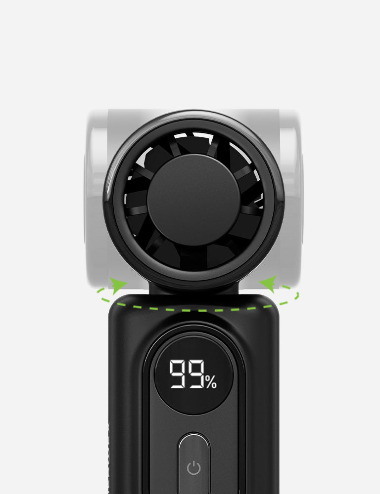 Energea AirVia Mini ventilatore portatile Nero con clip