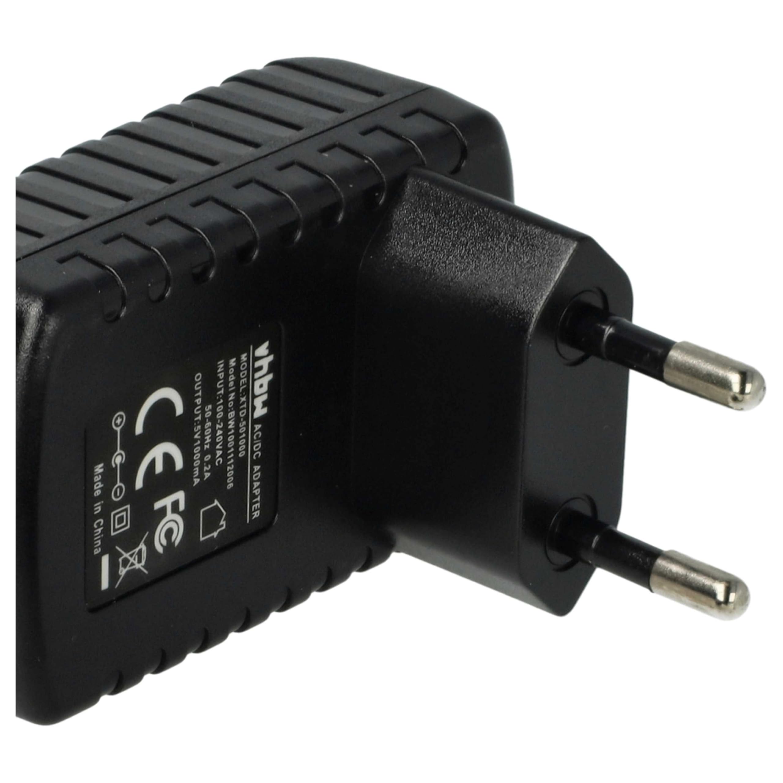 vhbw caricabatterie micro-USB 5V 1A per Motorola Razr2 nero