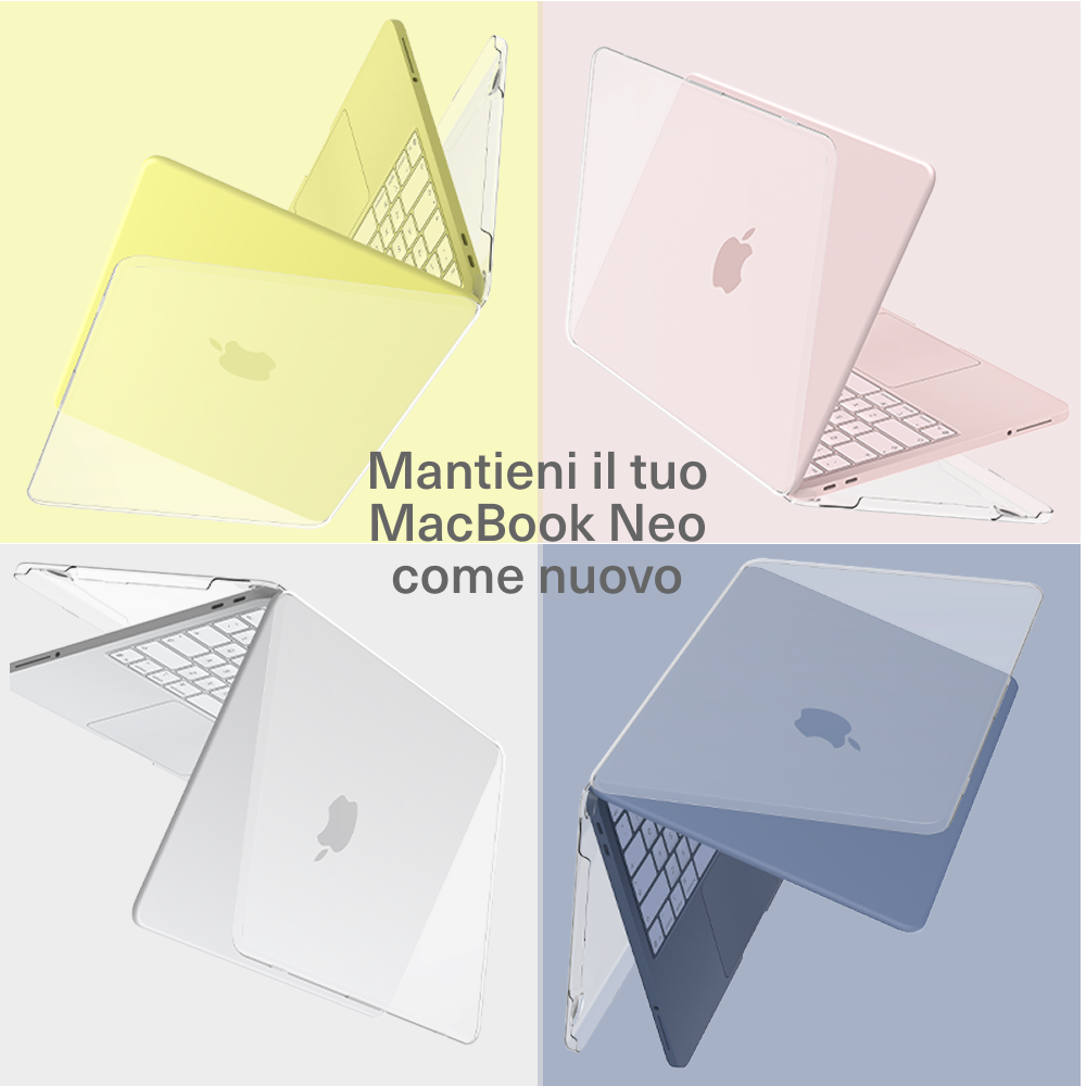 Cygnett AeroShield Custodia MacBook Neo 13 Trasparente