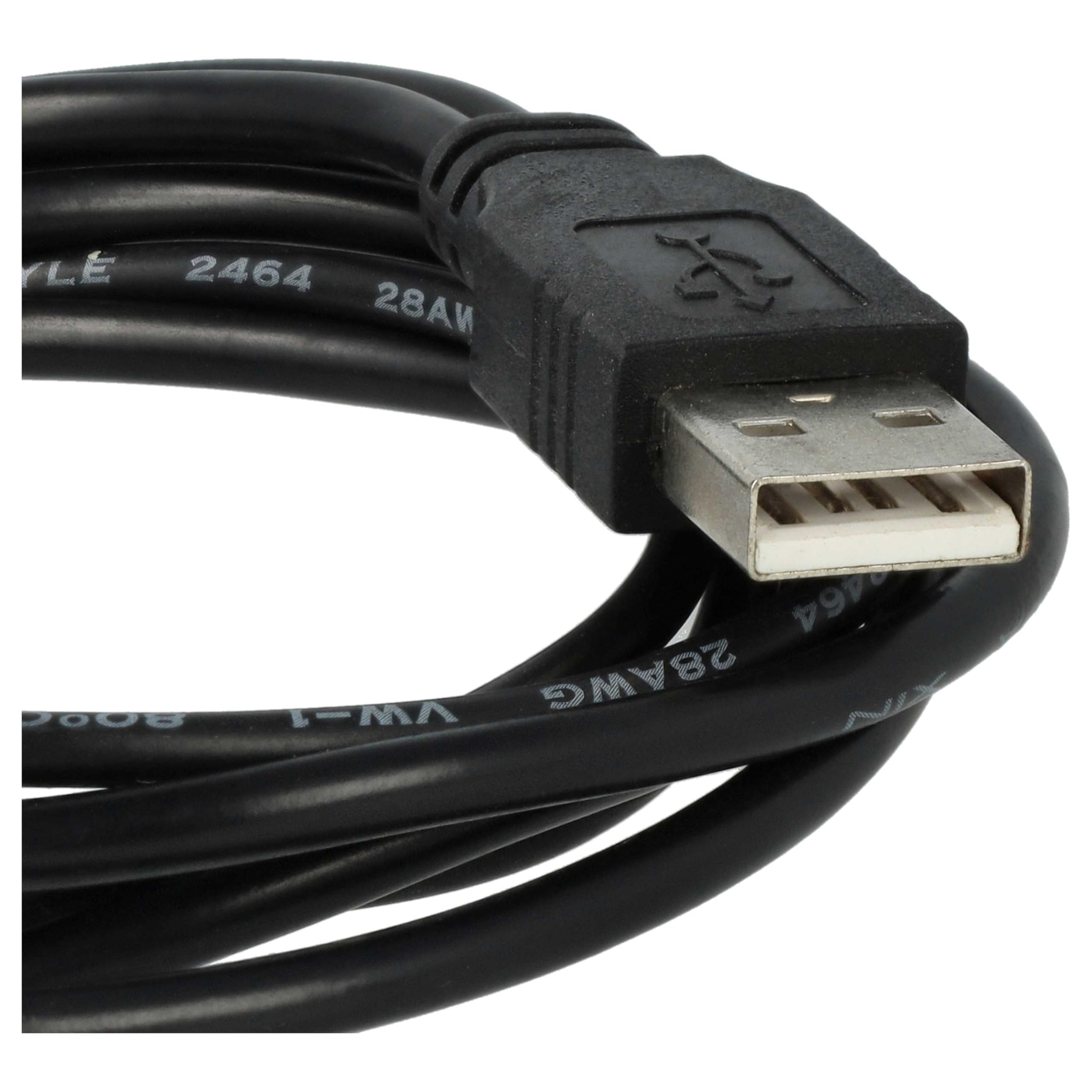 vhbw CA-126 cavo dati USB nero per Nokia