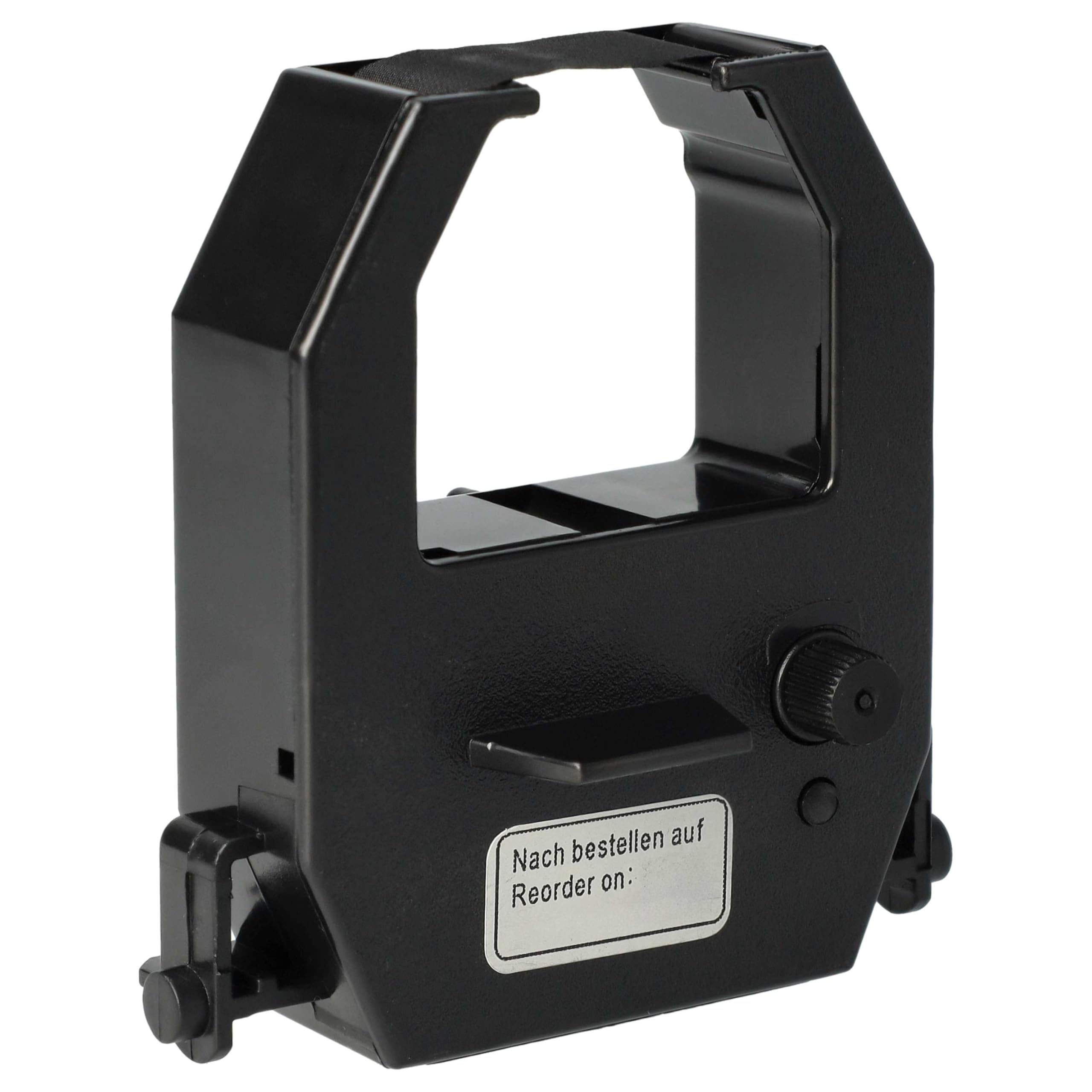 vhbw Nastro inchiostrato nylon nero per Amano PIX-15 timbracartellino