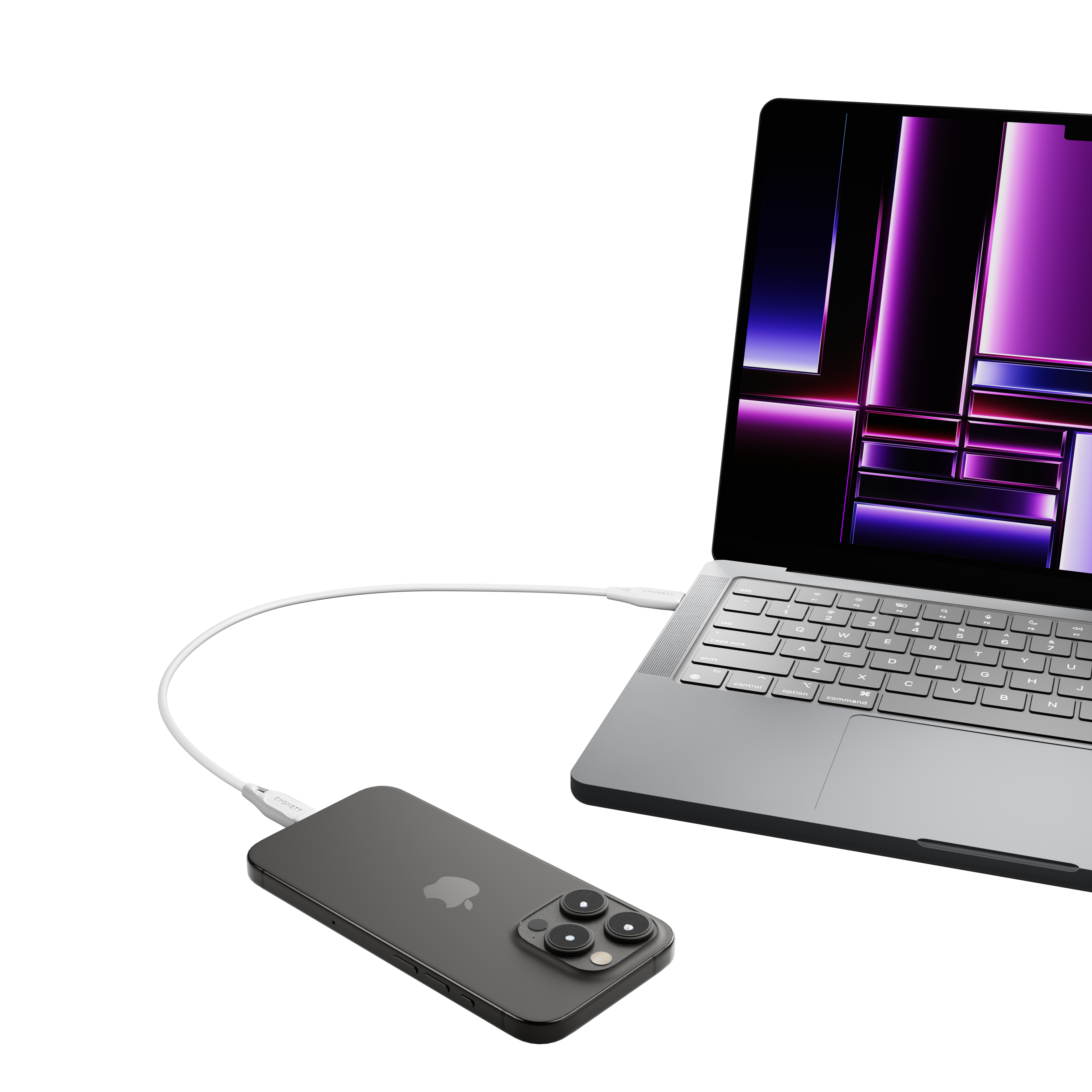 Cygnett Essentials Cavo Lightning USB-C 1 m bianco