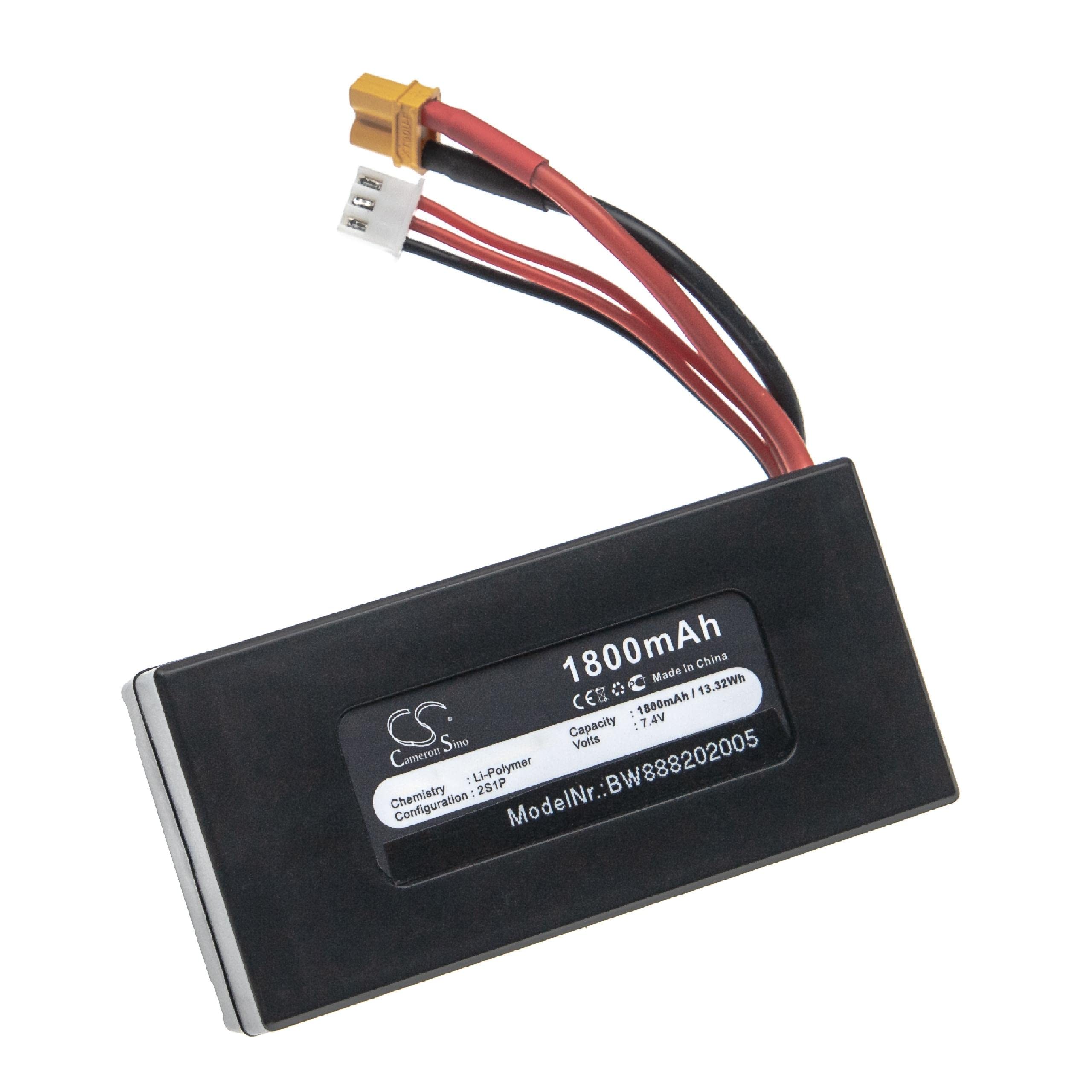 vhbw Bugs 8 batteria drone 1800mAh 7,4V Li-Poly