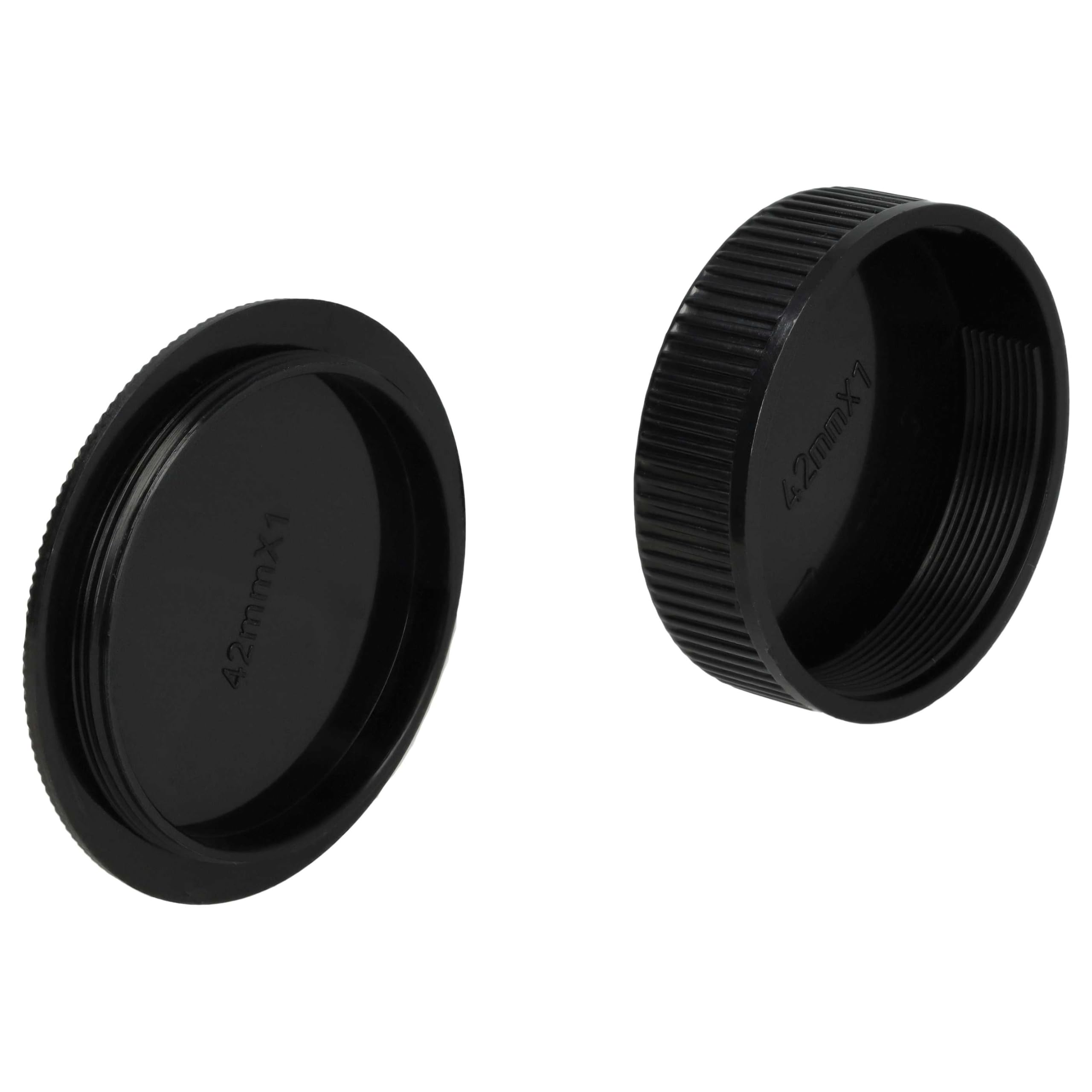 vhbw Copriobiettivo per Leica M42 plastica nero