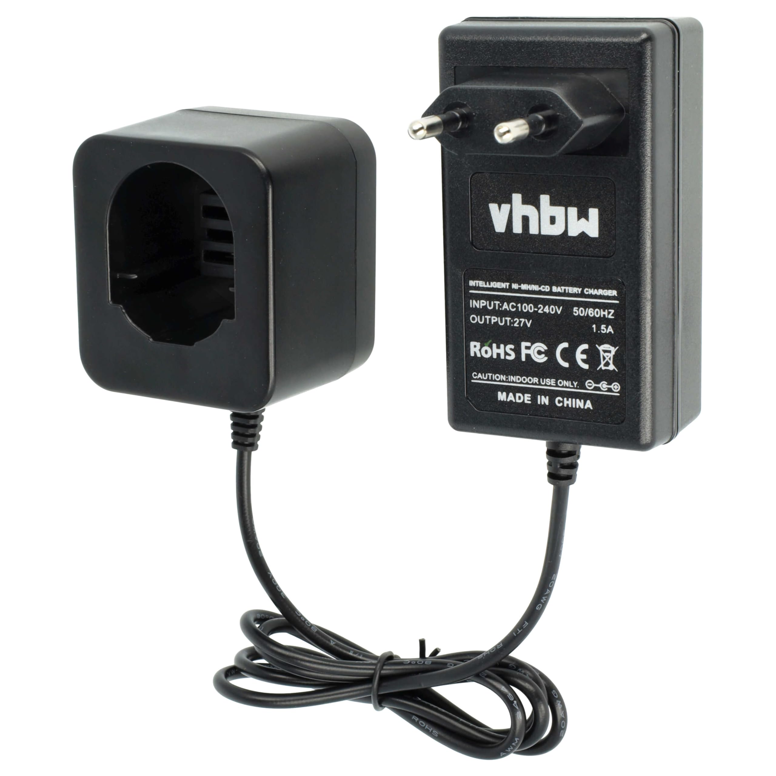 vhbw Caricabatterie Utensili Black Decker A9251 18V Nero