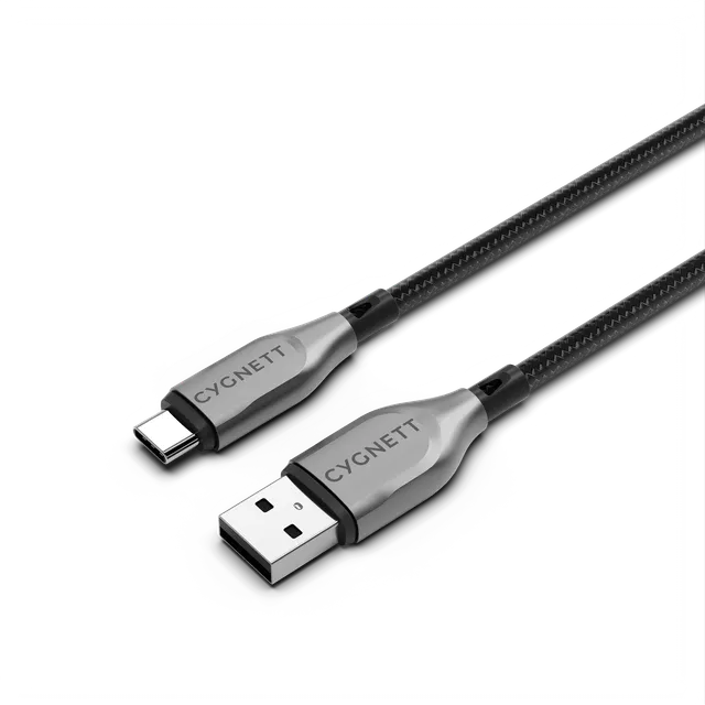 Cygnett Armoured cavo USB-C USB-A 2m nero 60W