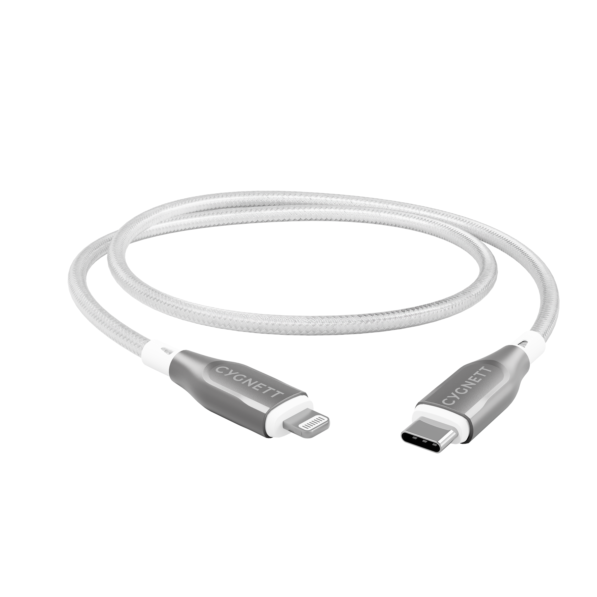 Cygnett Armoured Gen 2 Cavo Lightning USB-C 1m Bianco 30W