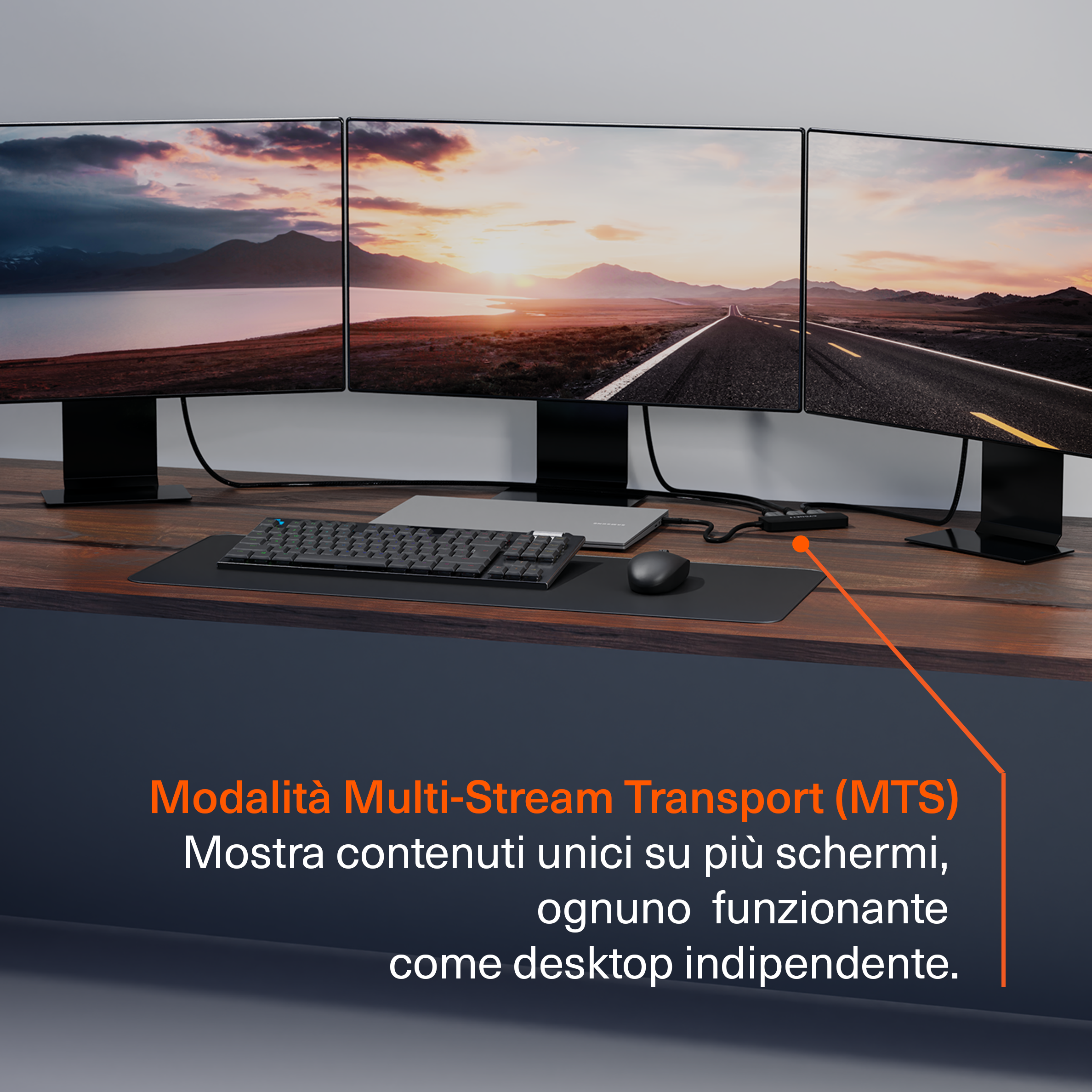 Cygnett Hub USB-C 3 in 1 Triple HDMI 4K 60Hz