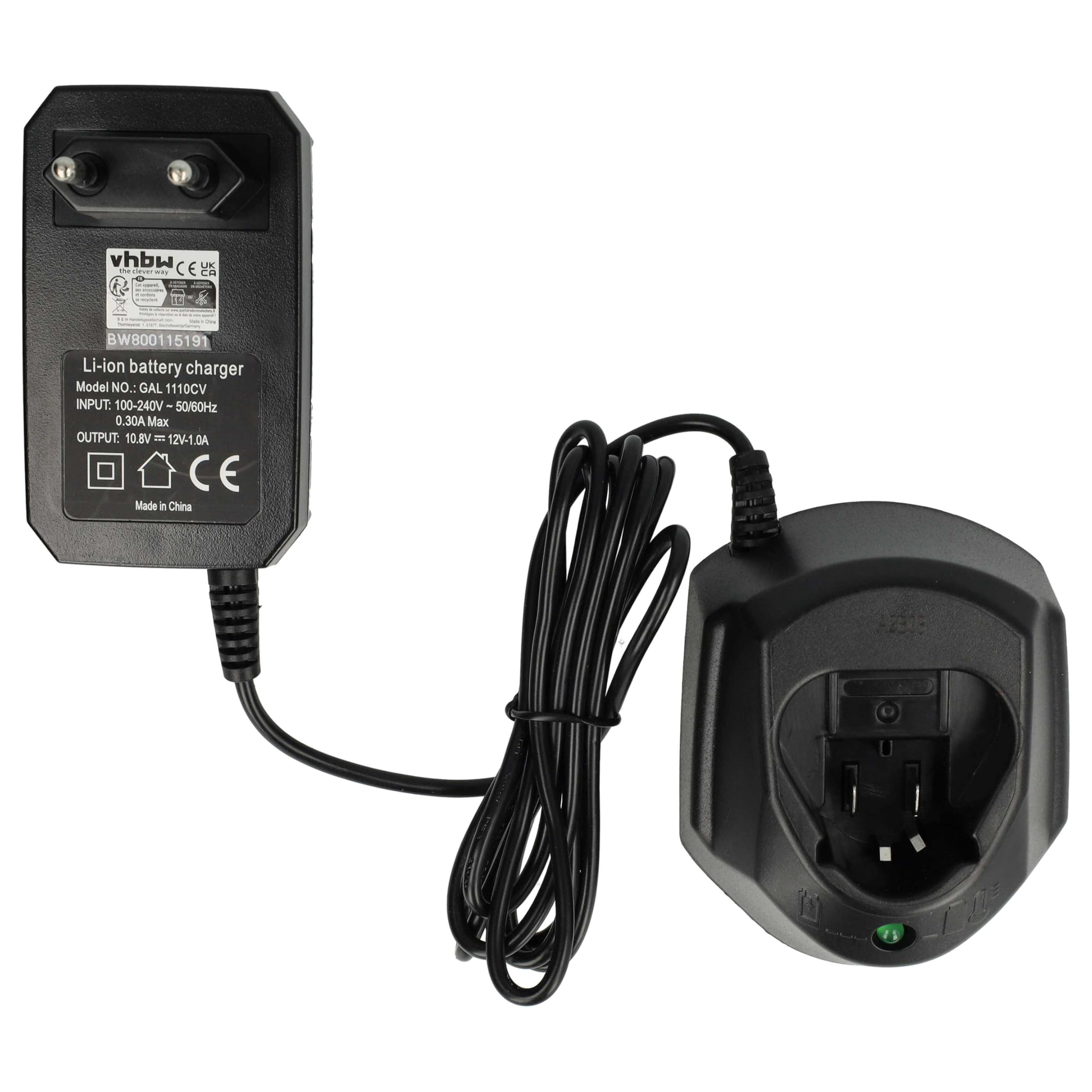 vhbw Caricabatterie 10,8V per Berner BACP BTI Tipo 1
