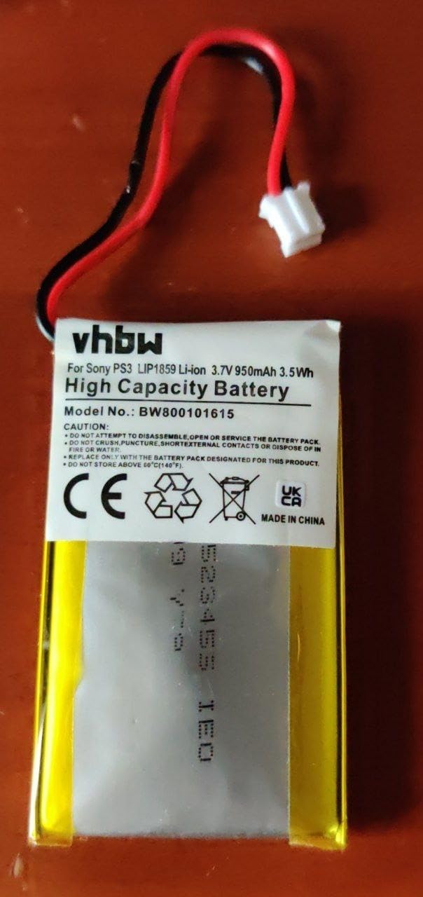 vhbw Batteria LIP1359 controller PS3 950mAh Li-Ion