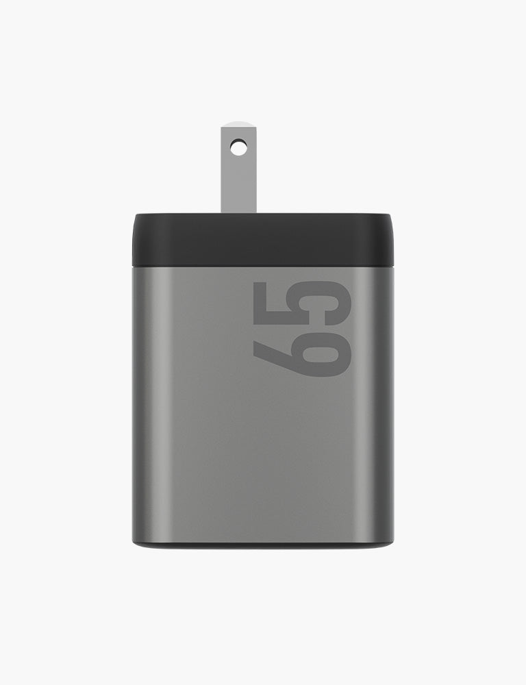 ENERGEA AmpCharge GaN65 US caricatore muro gunmetal 65W